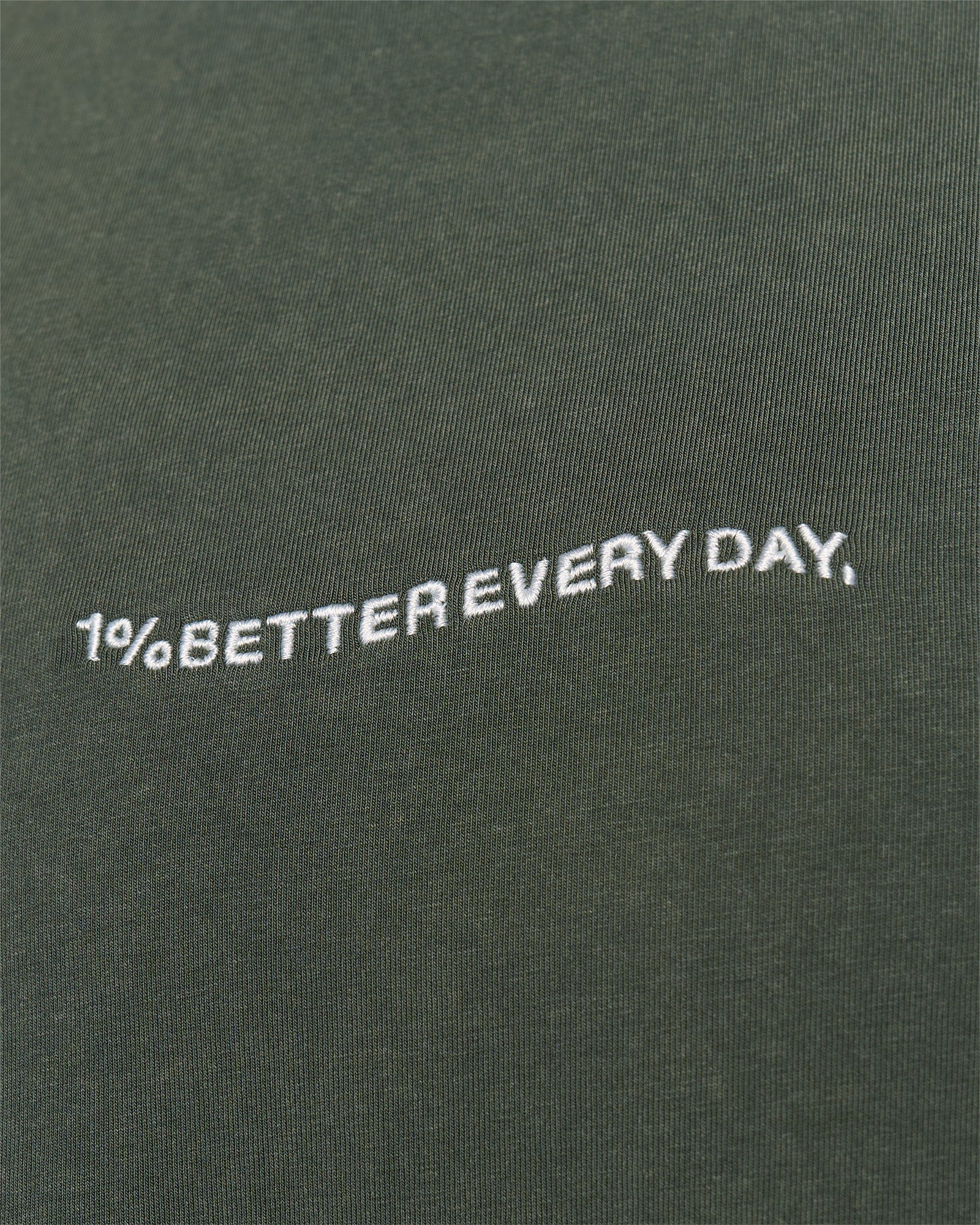 Go-To 1% Better Every Day FLXCotton Oversized Tee - Carbon Green Washed-White - Image 3