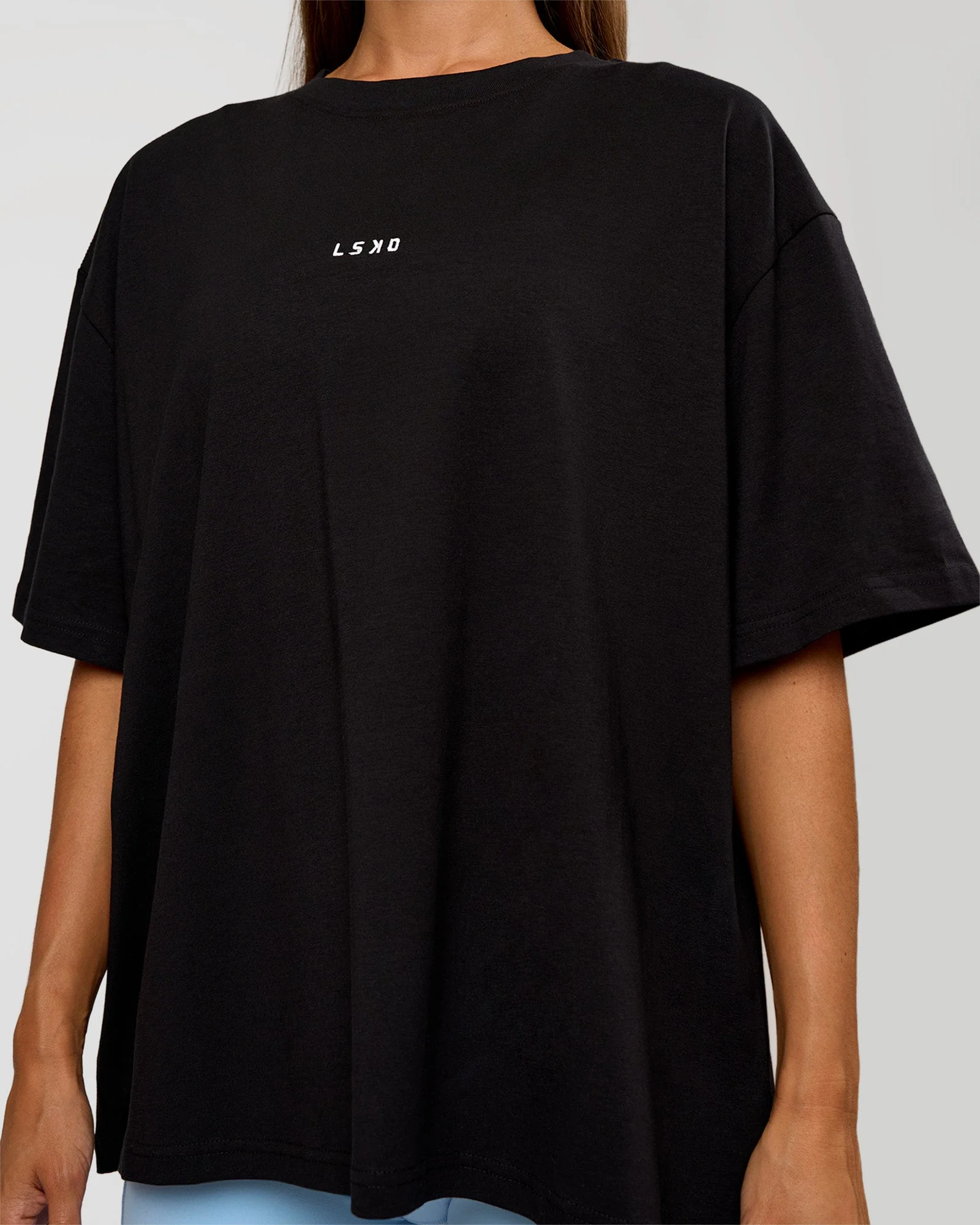 Go-To Break Through FLXCotton Oversized Tee - Black-Open Air - Image 5