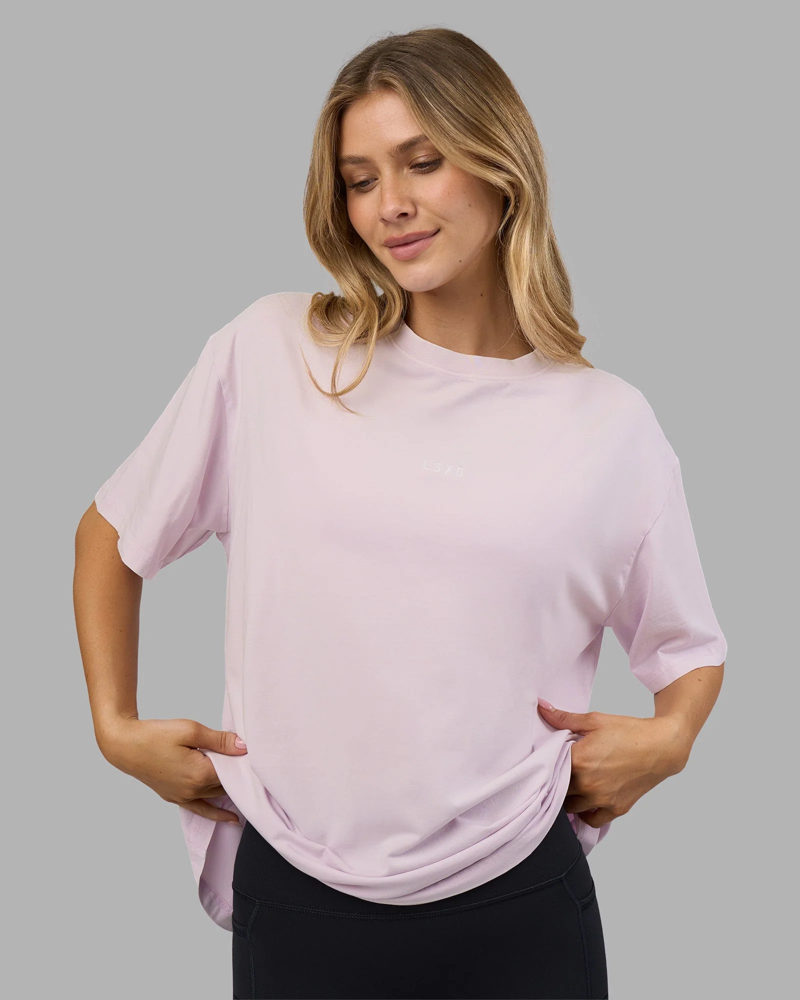 Go-To FLXCotton Oversized Tee - Fair Orchid Washed