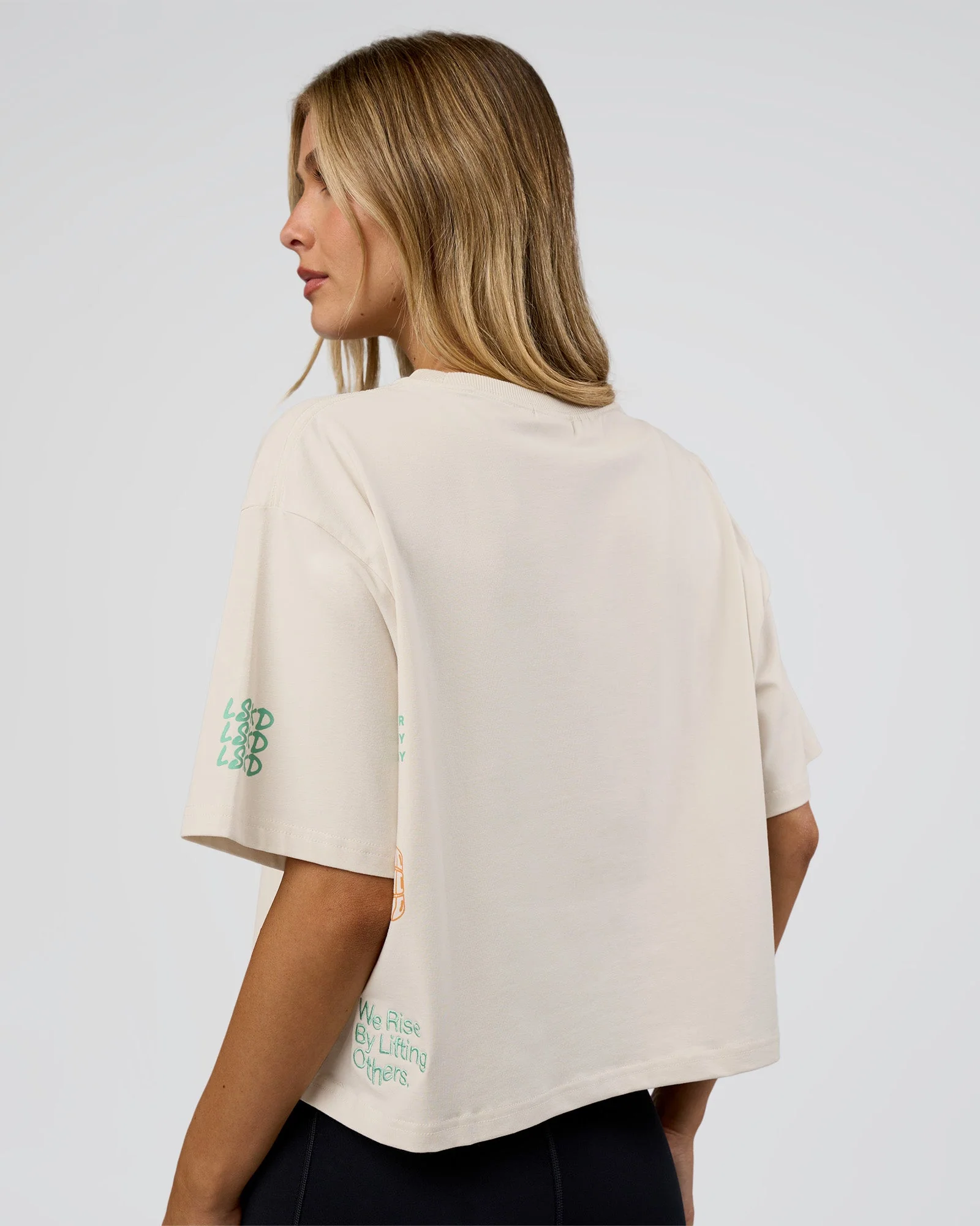 Go-To Heavyweight FLXCotton Graphic Skimmer Tee - Off White-Multi - Image 3