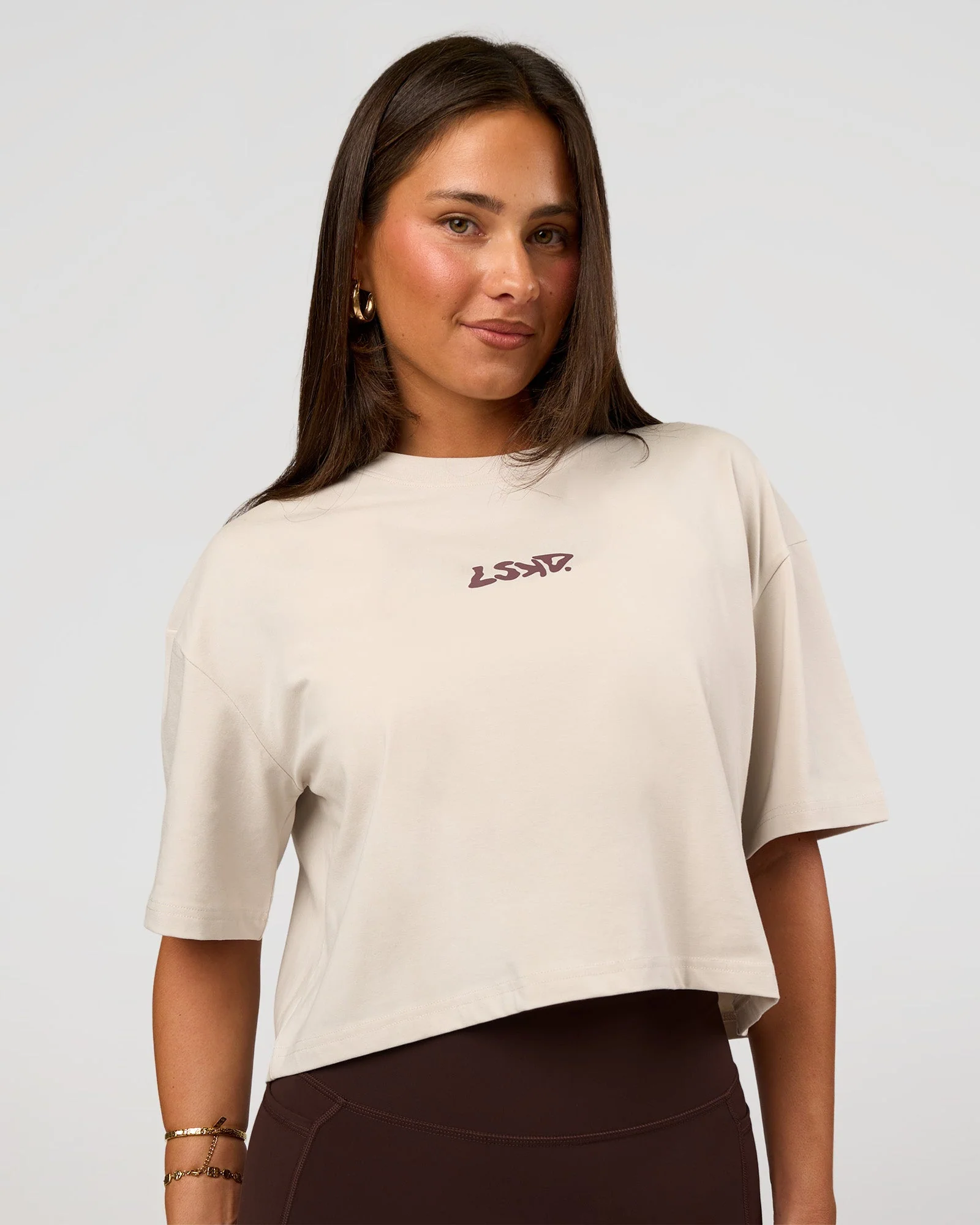 Go-To Heavyweight FLXCotton Street Tee - Clay-Cocoa Powder