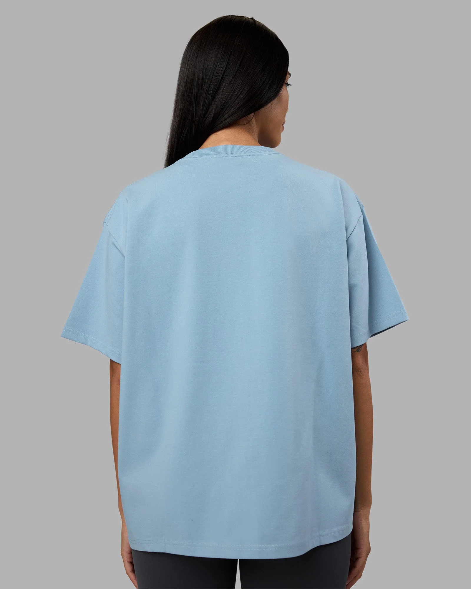 Go-To Heavyweight FLXCotton Oversized Tee - Glacier Lake - Image 3