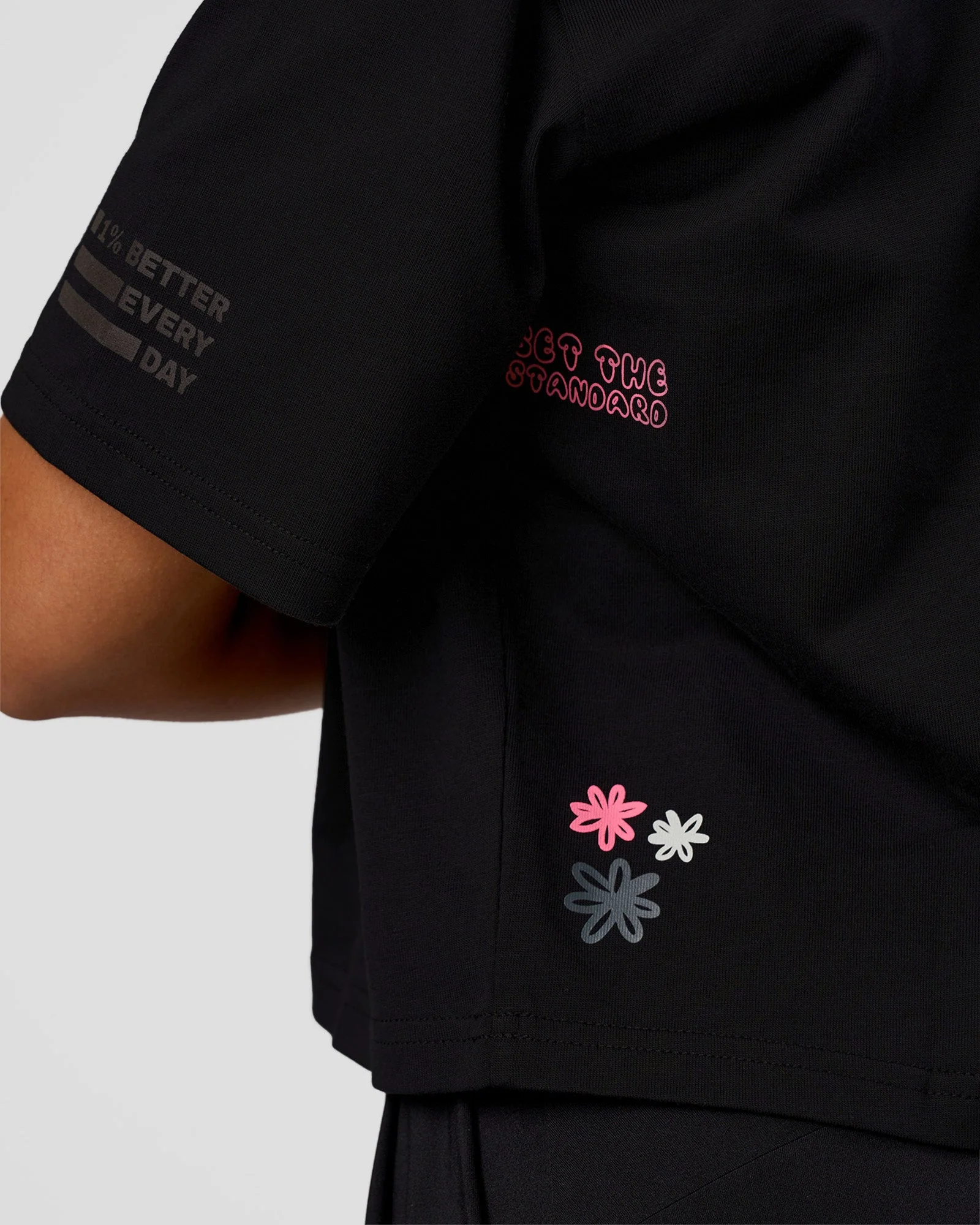 Go-To Heavyweight Reflective Skimmer Tee - Black-Reflective - Image 2