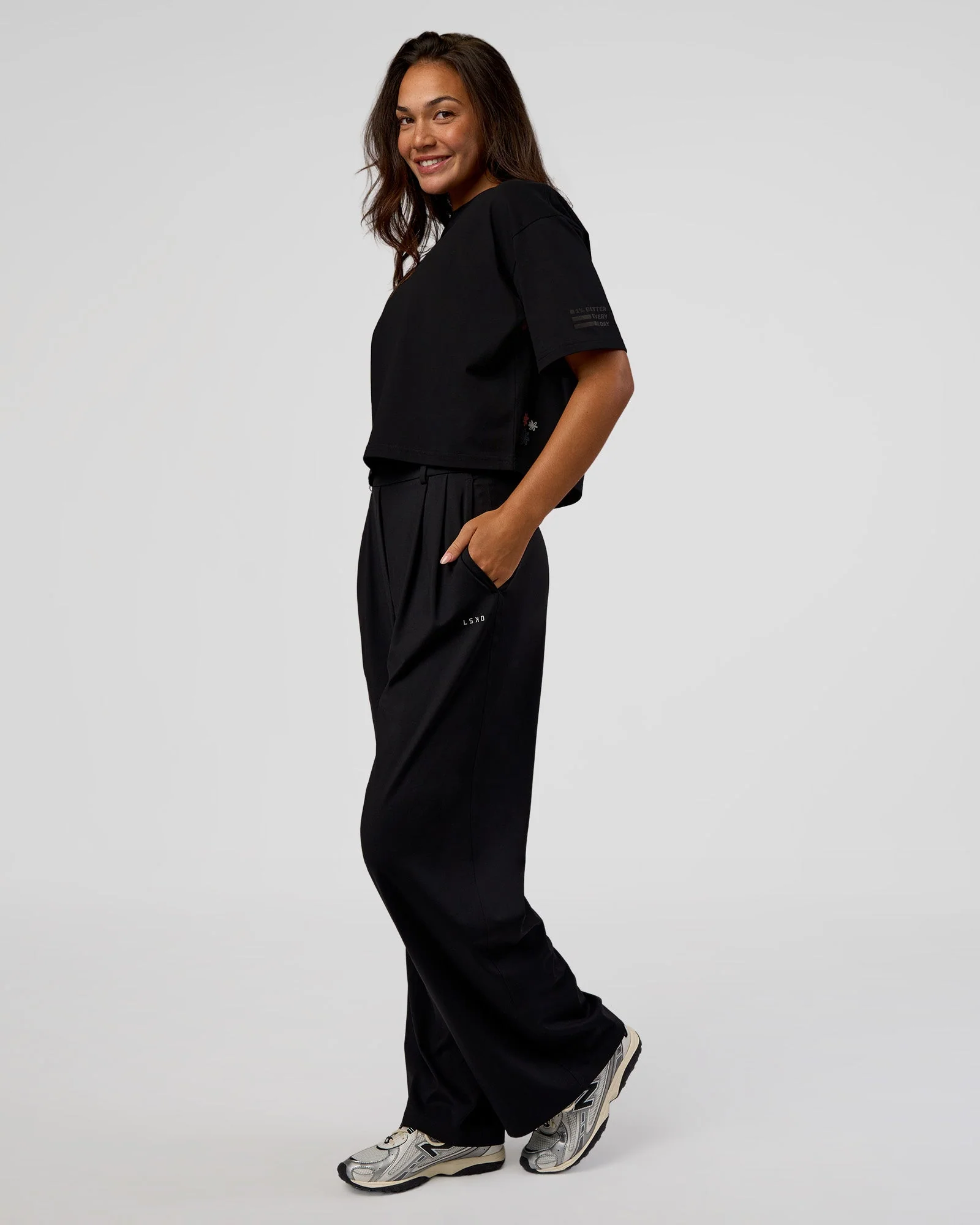 Go-To Heavyweight Reflective Skimmer Tee - Black-Reflective - Image 6