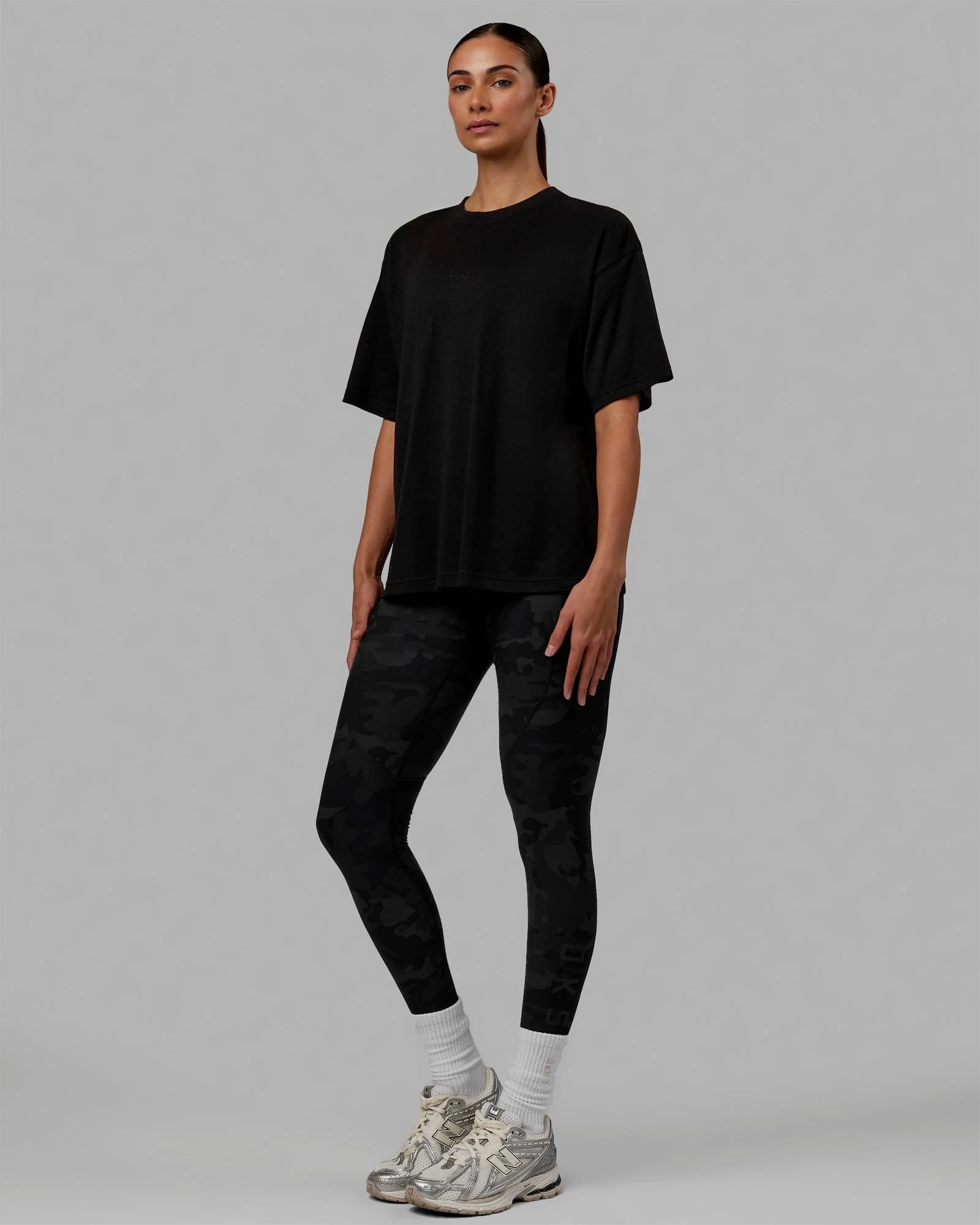 Go-To Modal Oversized Tee - Black-Black - Image 2