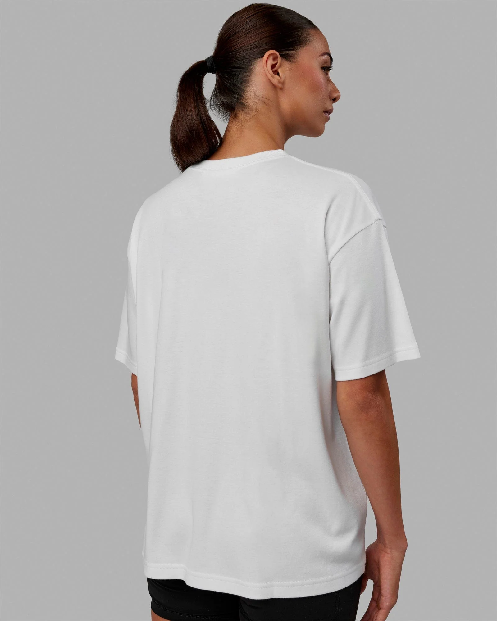 Go-To Modal Oversized Tee - White-White - Image 3