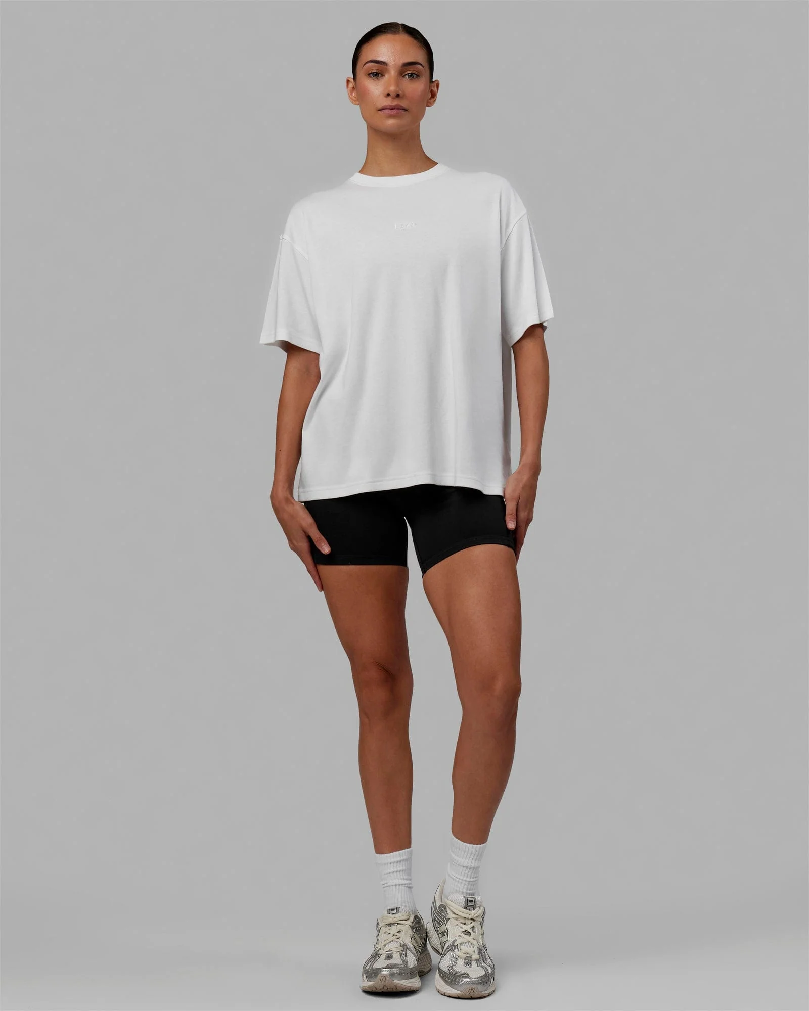 Go-To Modal Oversized Tee - White-White - Image 6