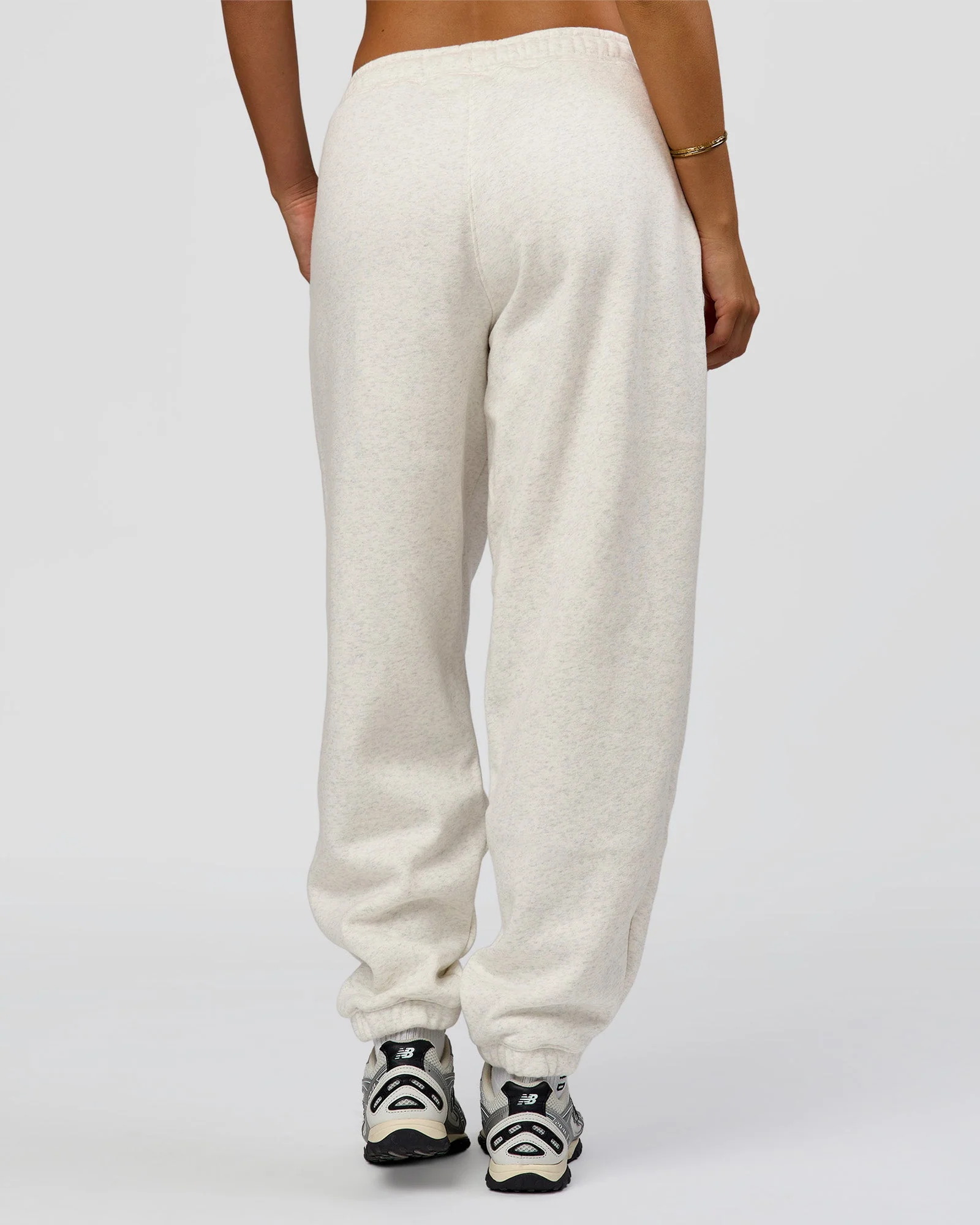 Go-To Oversized Track Pant - Silver Marl - Image 4