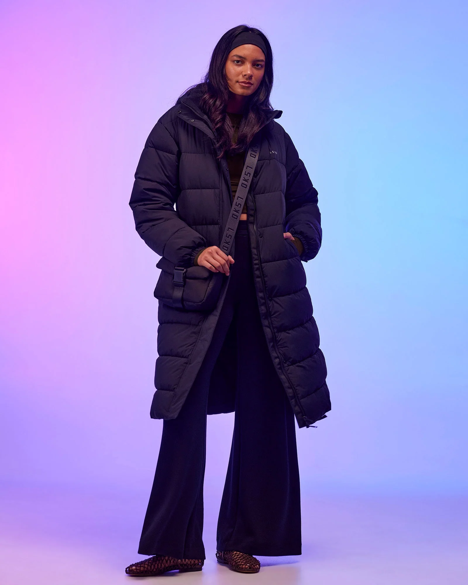 Go-To Puffer Long Jacket - Black
