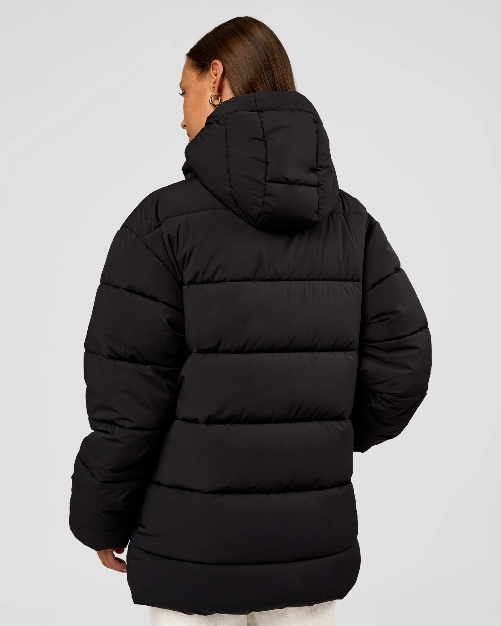 Go-To Puffer Mid Jacket - Black - Image 4