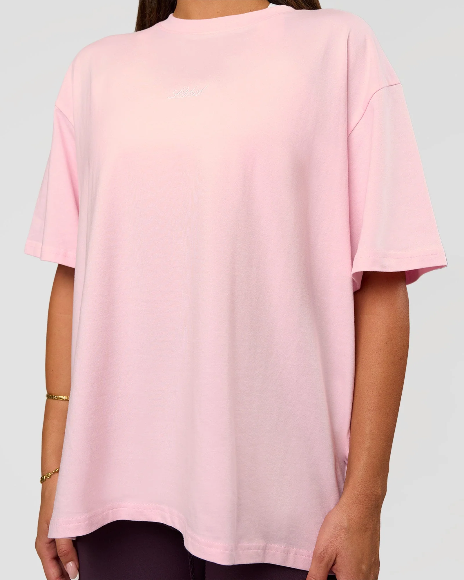 Go-To Script FLXCotton Oversized Tee - Marshmallow-White - Image 6