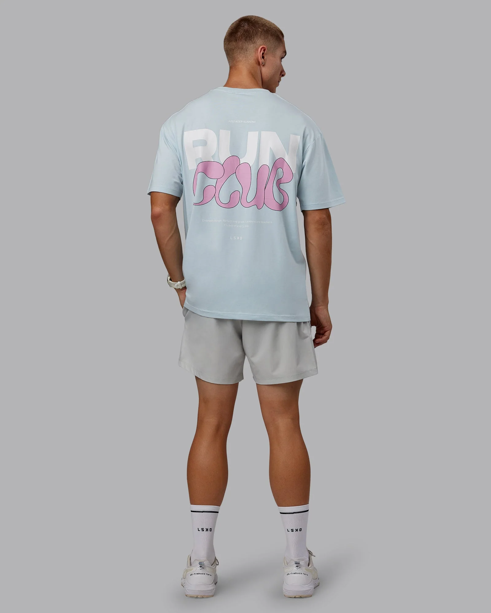 Gone Running FLXCotton Oversize Tee - Skyride-Bubblegum - Image 12