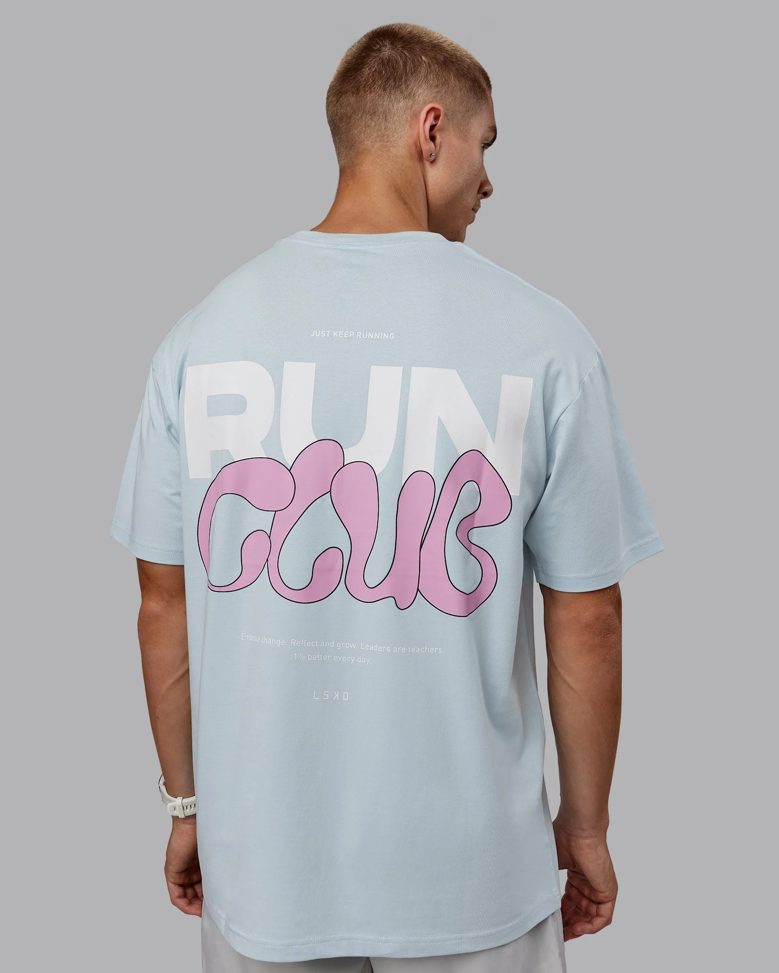 Gone Running FLXCotton Oversize Tee - Skyride-Bubblegum - Image 9