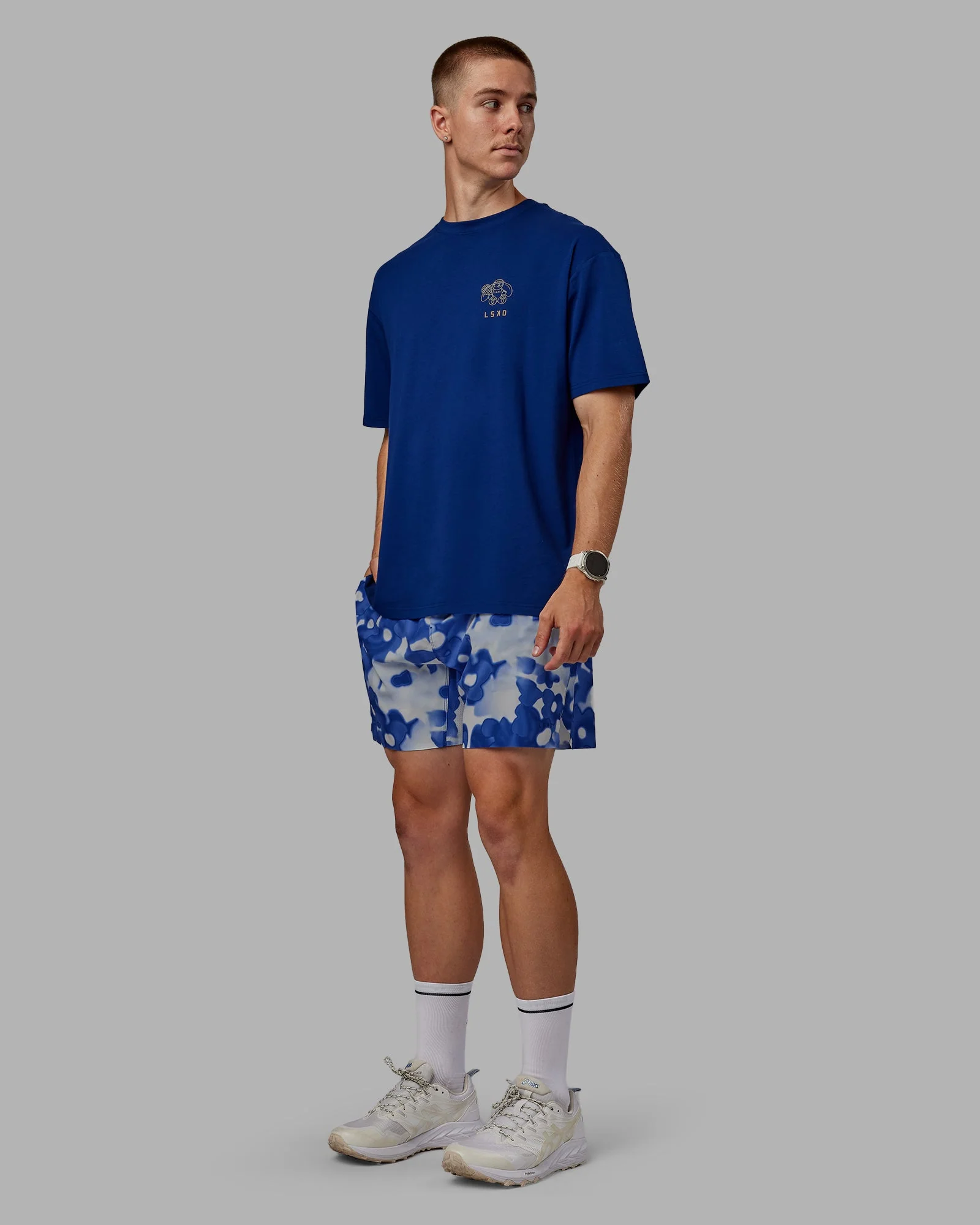 Grand Slam 6" Short - Wildflower Midnight Blue - Image 6