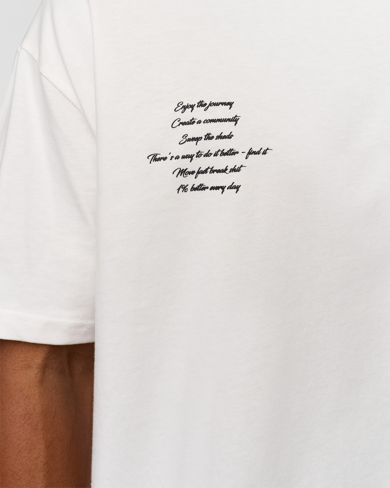 Hype Heavyweight Unisex Oversized Tee - Off White-Black - Image 10
