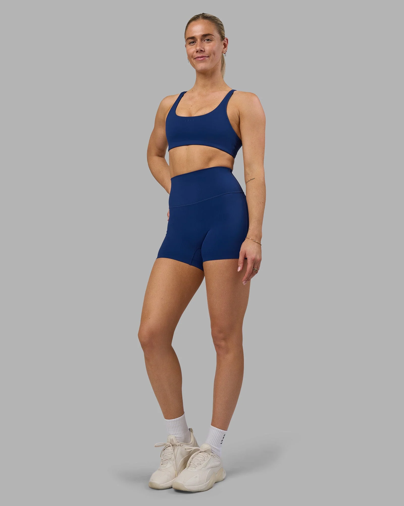 Impulse Reversible Sports Bra - Midnight Blue - Image 9