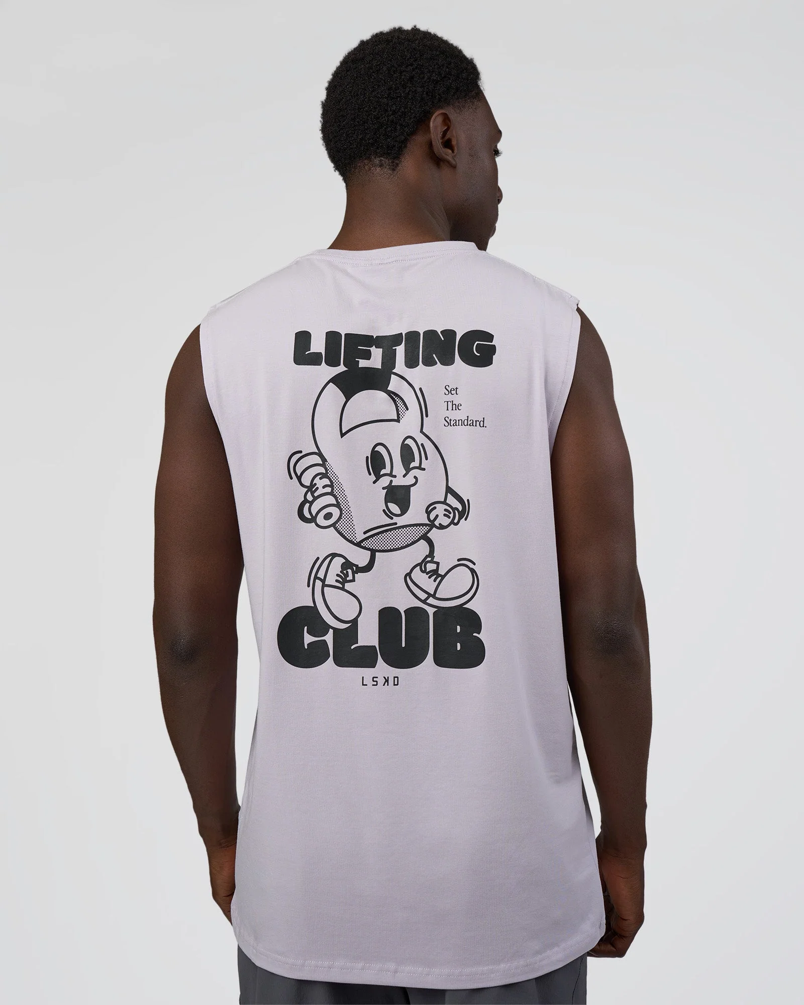 Kettle-B FLXCotton Muscle Tank - Galactic Lilac-Black - Image 2