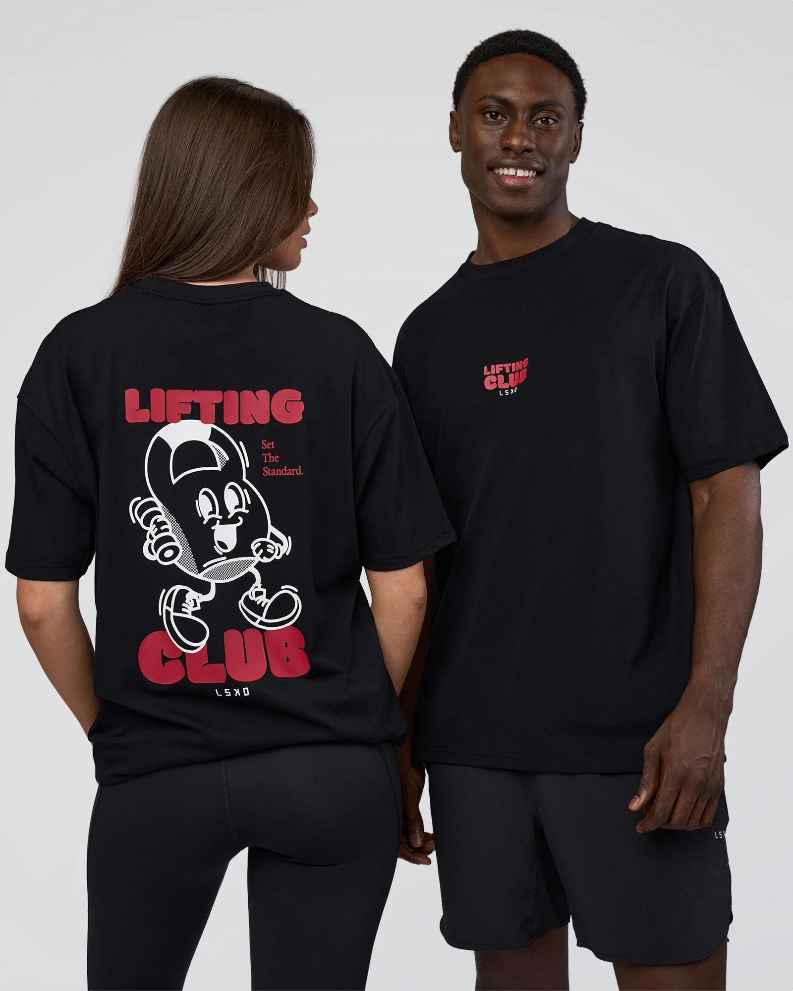 Kettle B FLXCotton Oversized Tee - Black-White