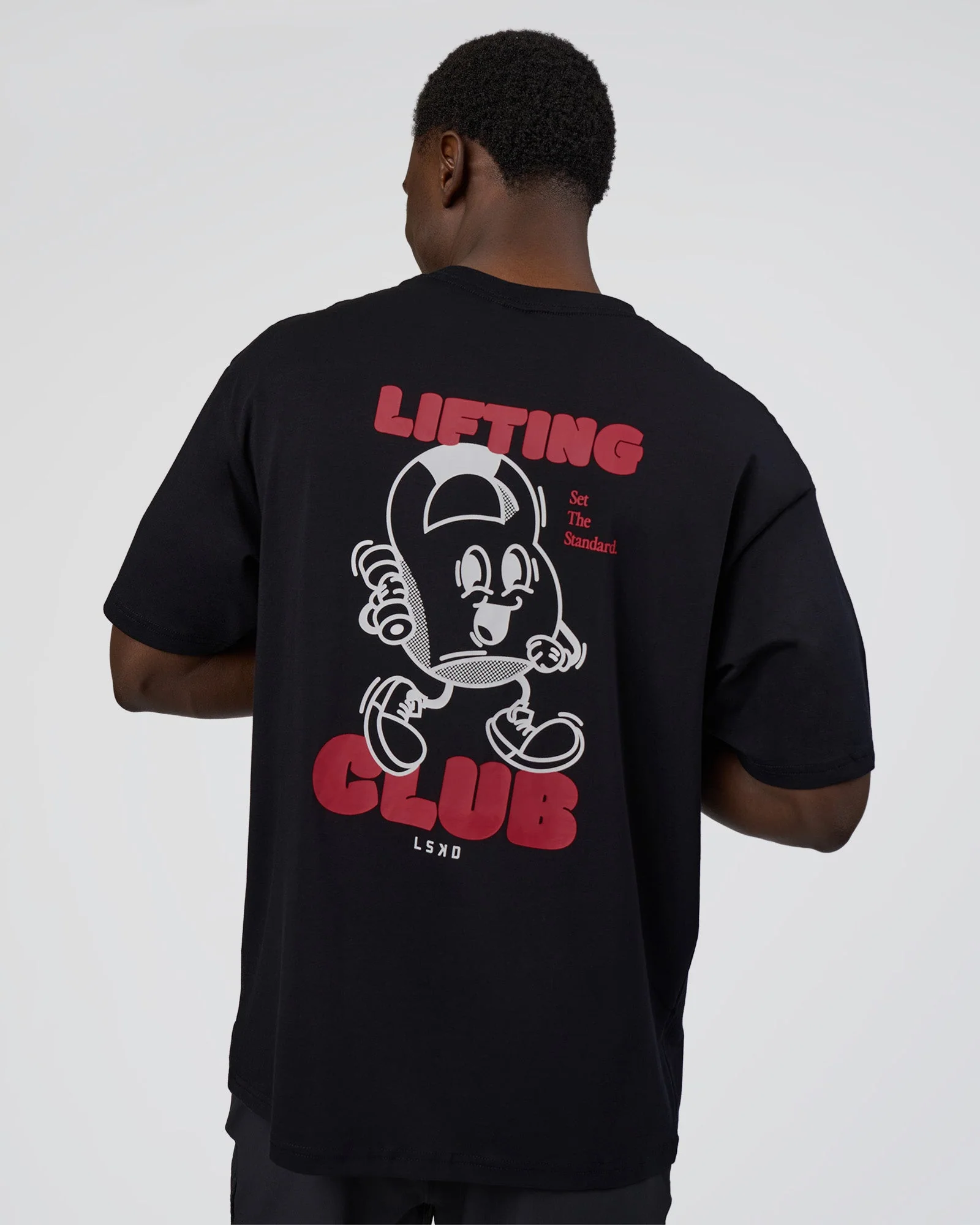 Kettle B FLXCotton Oversized Tee - Black-White - Image 2