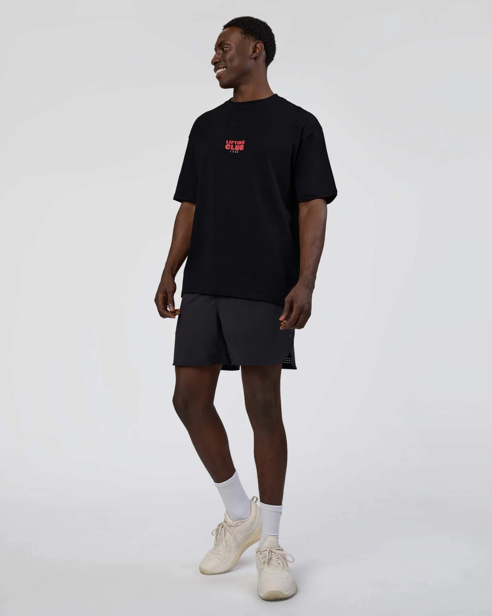 Kettle B FLXCotton Oversized Tee - Black-White - Image 3