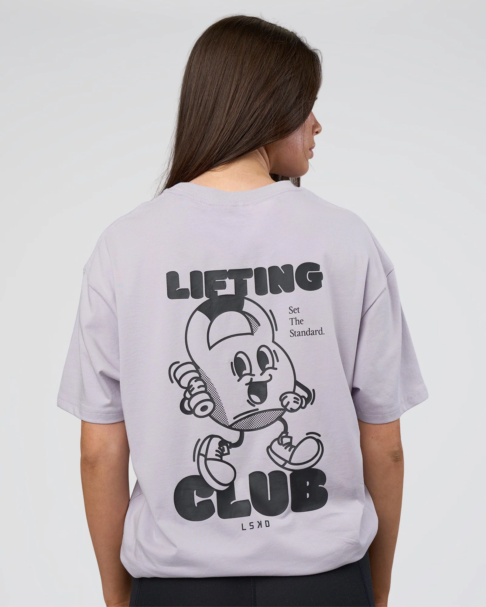 Kettle B FLXCotton Oversized Tee - Galactic Lilac-Black - Image 5