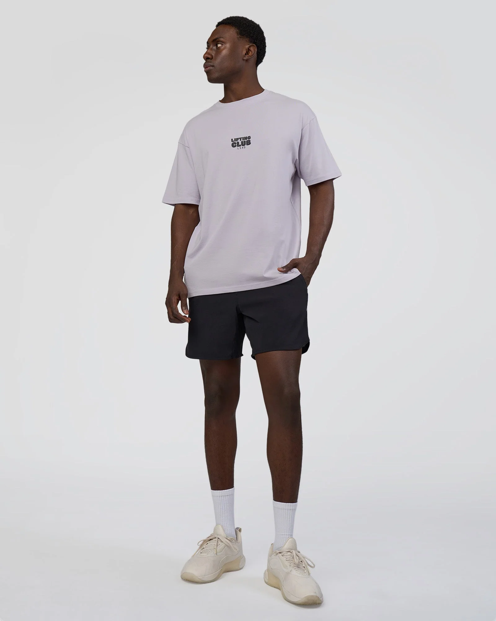 Kettle B FLXCotton Oversized Tee - Galactic Lilac-Black - Image 6