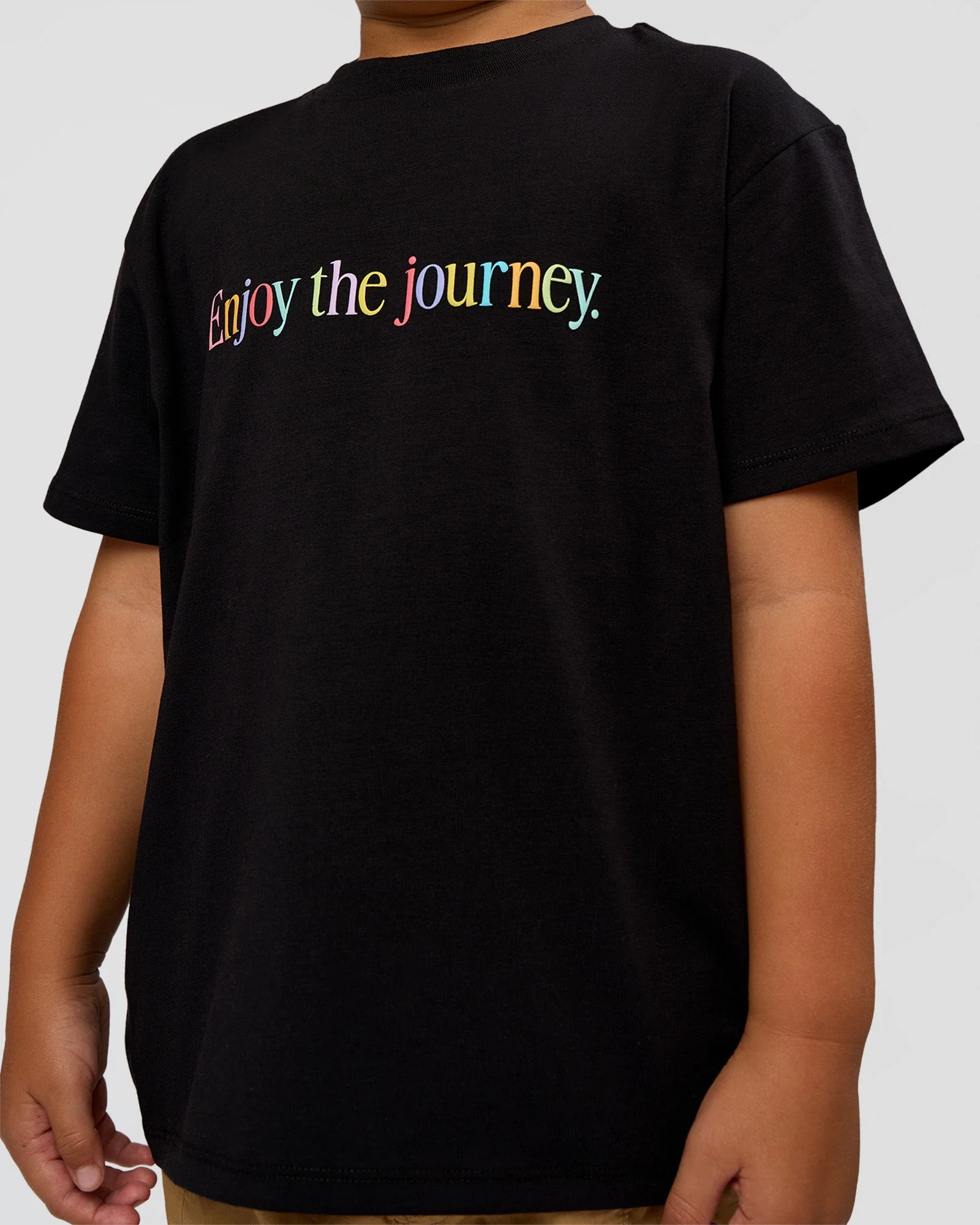 Kids Enjoy the Journey FLXCotton Tee - Black - Image 2