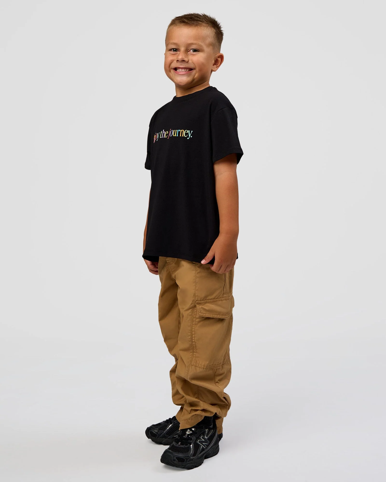 Kids Enjoy the Journey FLXCotton Tee - Black - Image 5