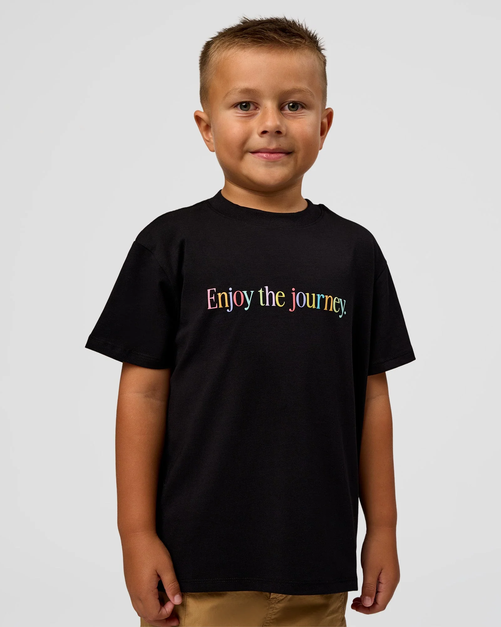 Kids Enjoy the Journey FLXCotton Tee - Black - Image 6