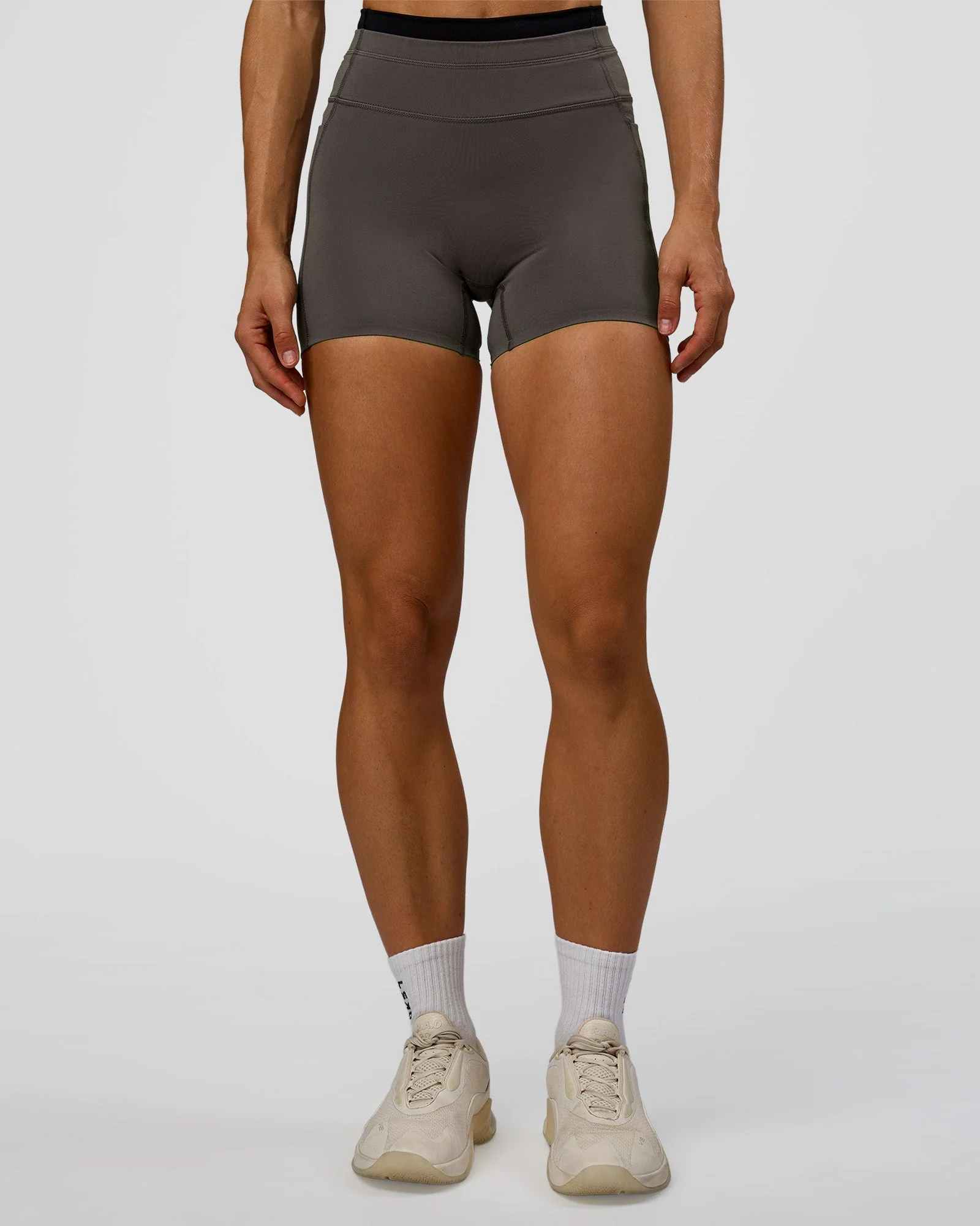 Liberate High-Rise 4" Short Pockets - Duskstone-Black - Image 6
