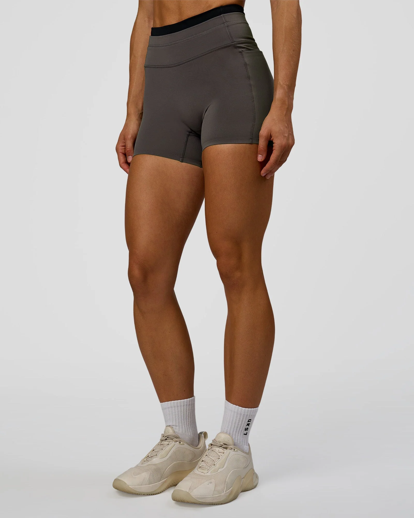 Liberate High-Rise 4" Short Pockets - Duskstone-Black - Image 7