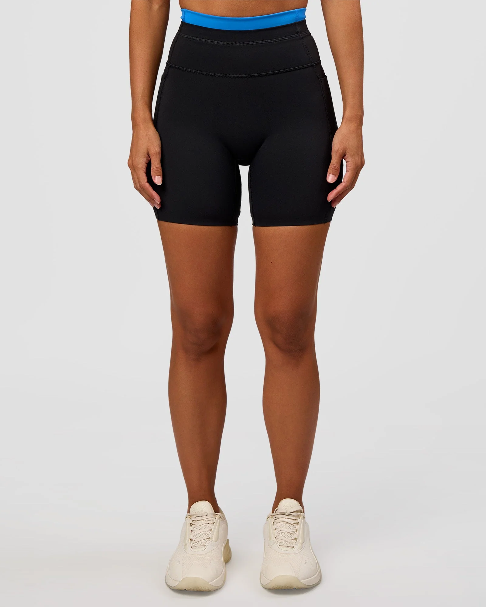 Liberate High-Rise 6" Short Pockets - Black-Palace Blue - Image 5