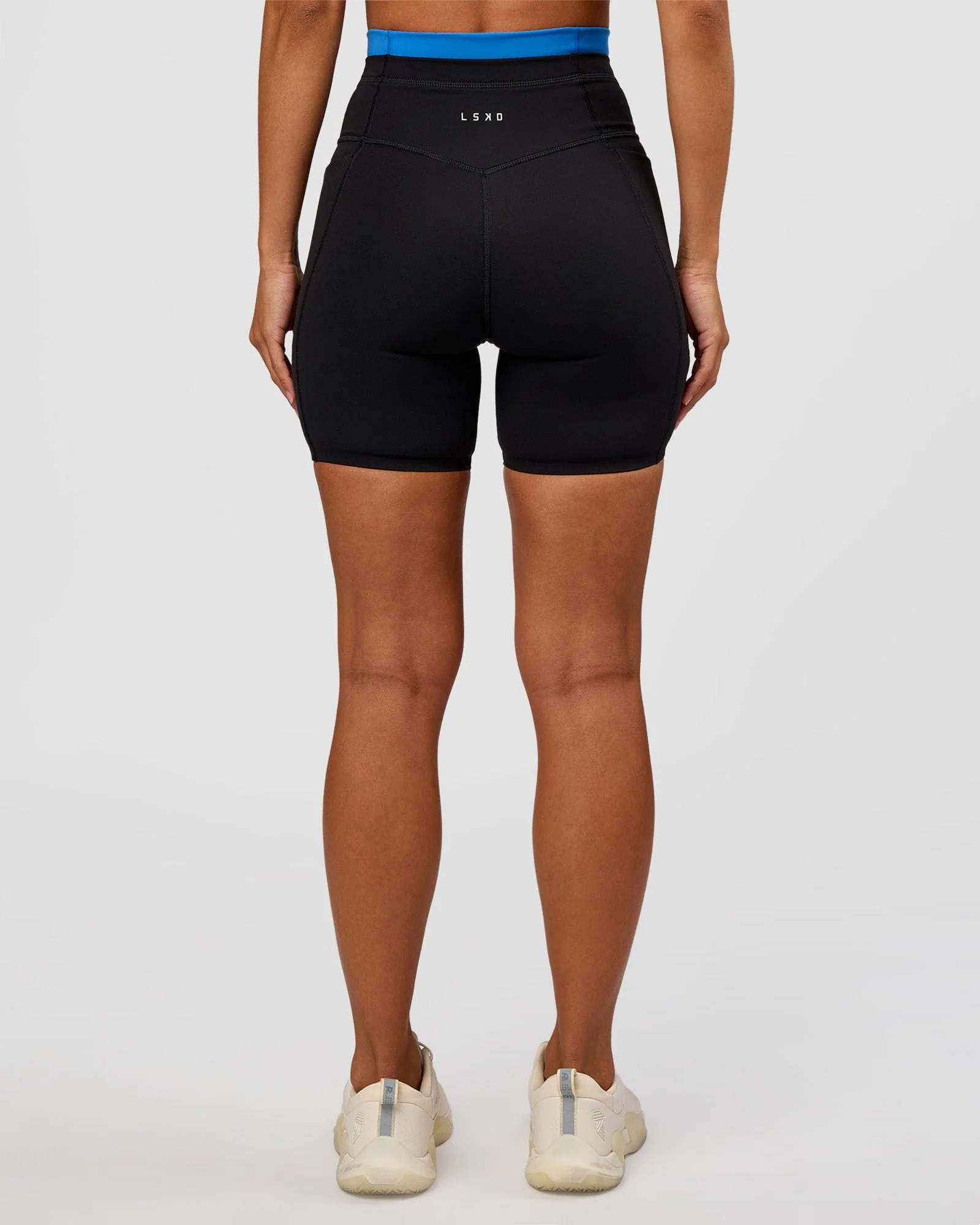 Liberate High-Rise 6" Short Pockets - Black-Palace Blue - Image 7