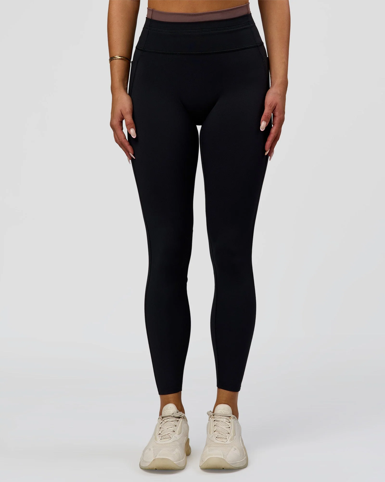 Liberate High-Rise Full Length Legging Pockets - Black-Cocoa Powder