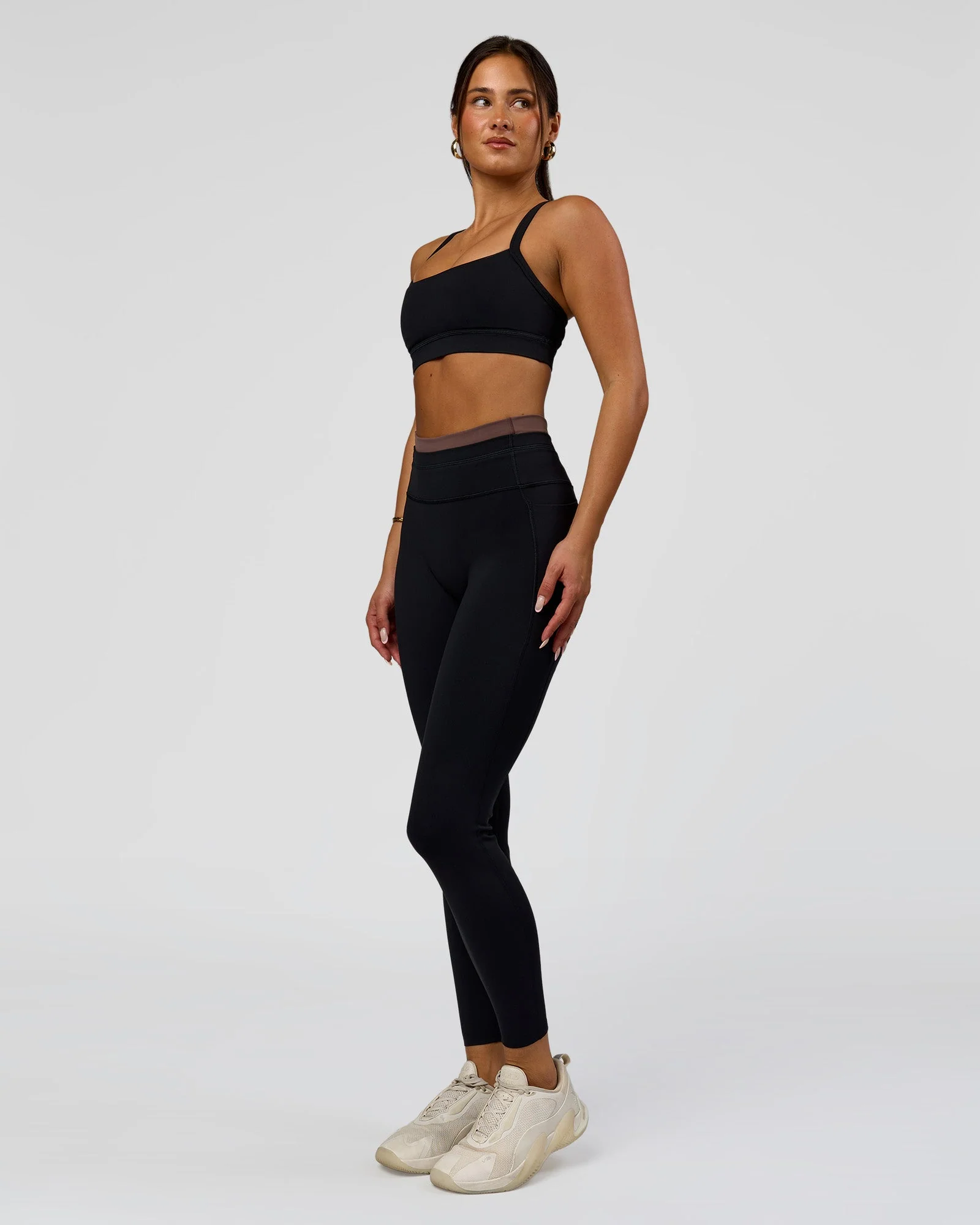 Liberate High-Rise Full Length Legging Pockets - Black-Cocoa Powder - Image 6