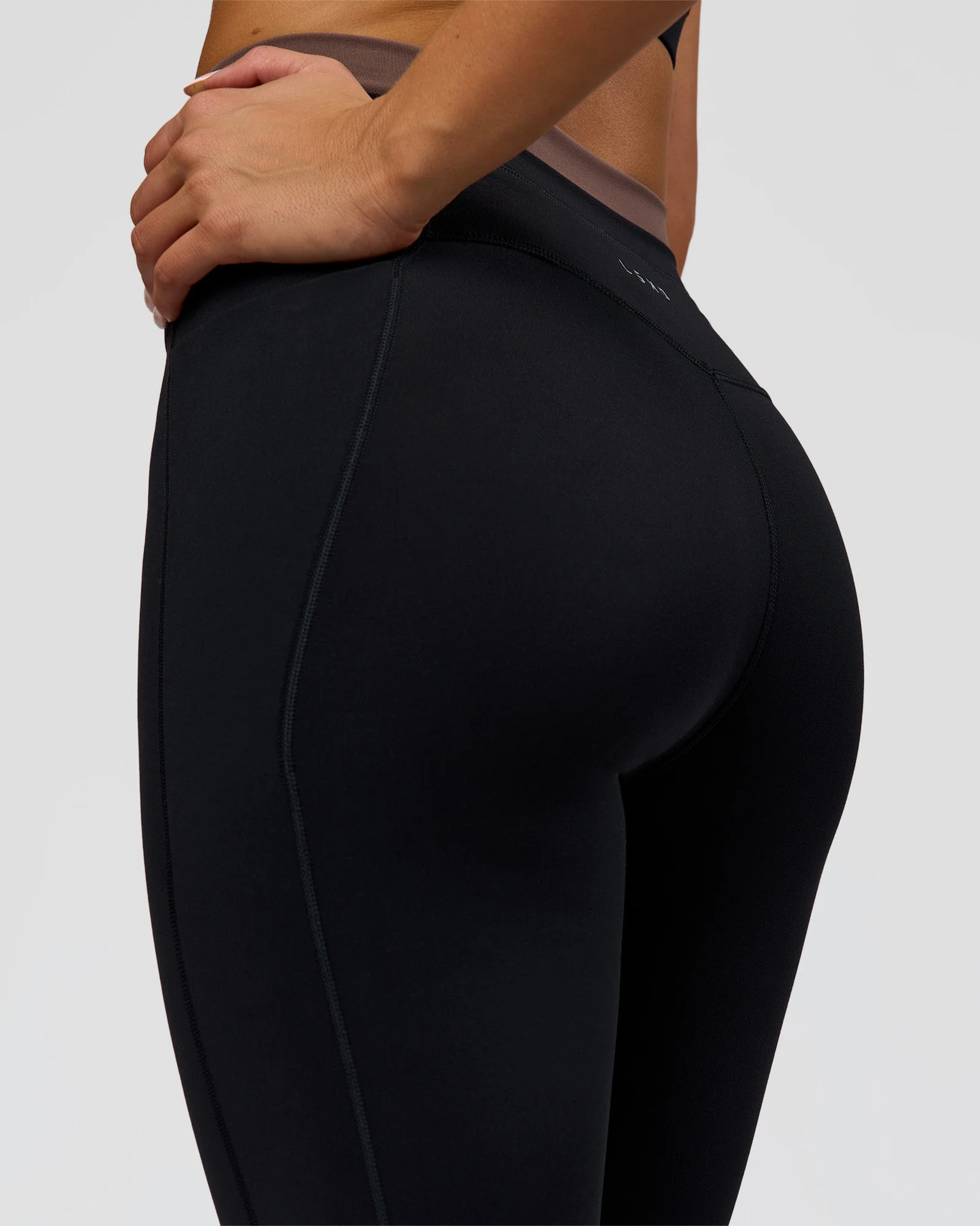 Liberate High-Rise Full Length Legging Pockets - Black-Cocoa Powder - Image 8