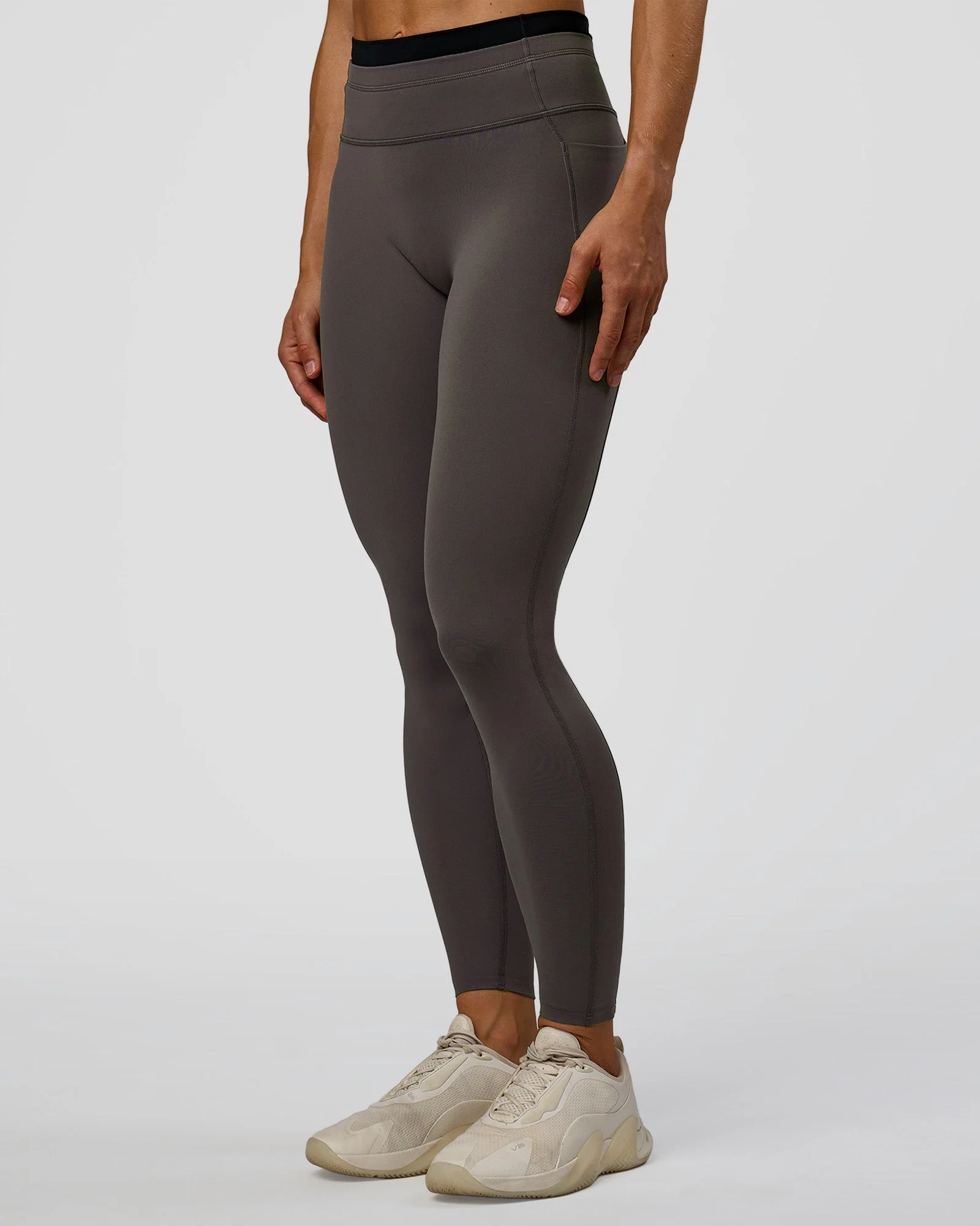 Liberate High-Rise Full Length Legging Pockets - Duskstone-Black - Image 5