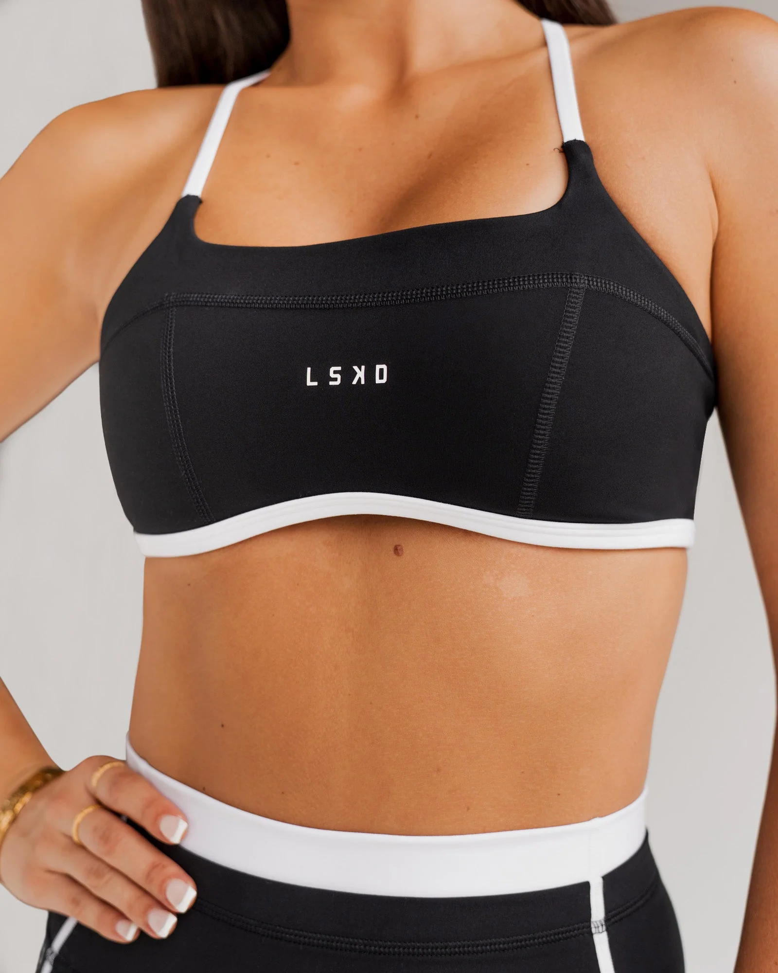 Liberate Sports Bra - Black-White - Image 3