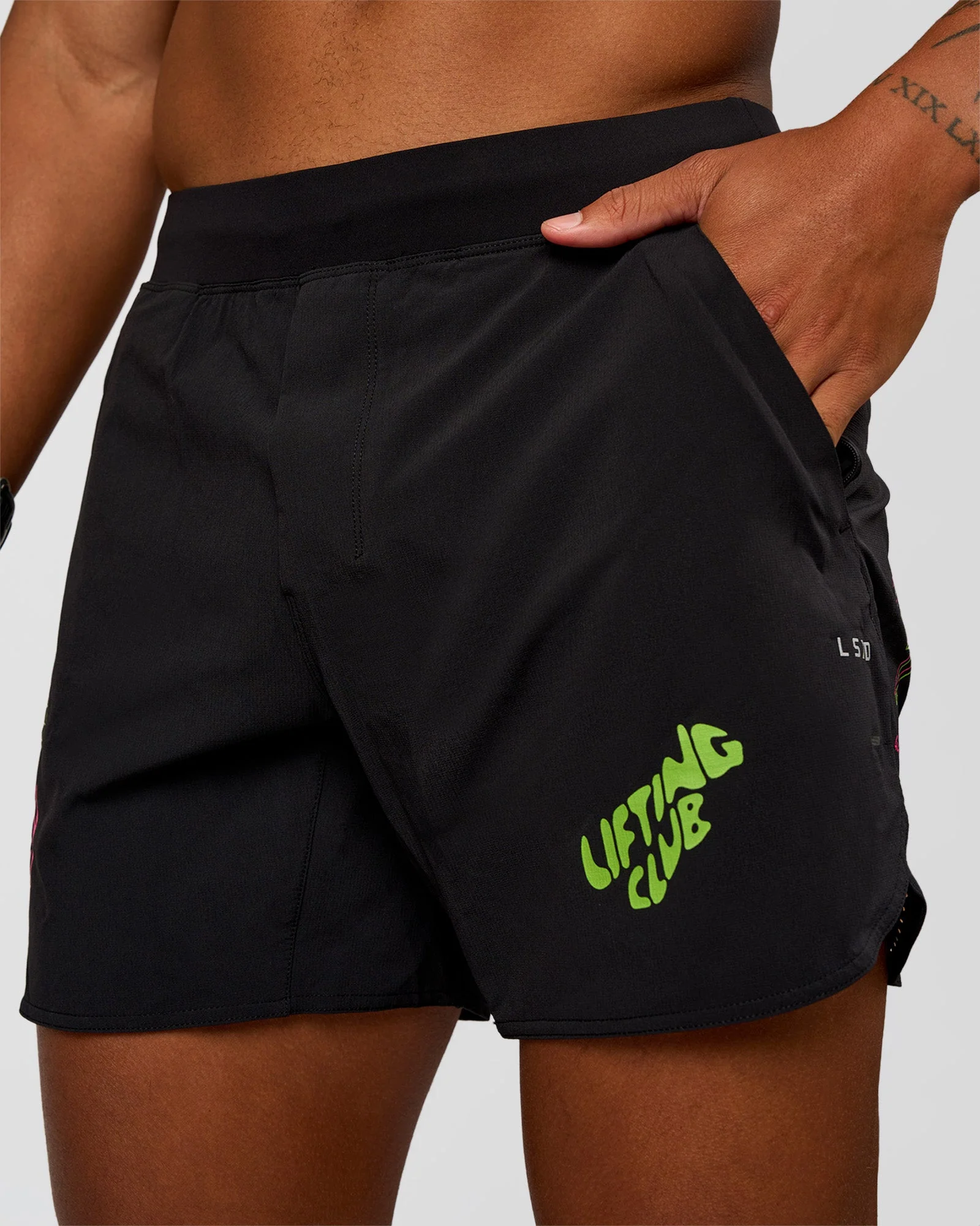 Lift 6" Short - Black-Sugar Plum Lime - Image 6