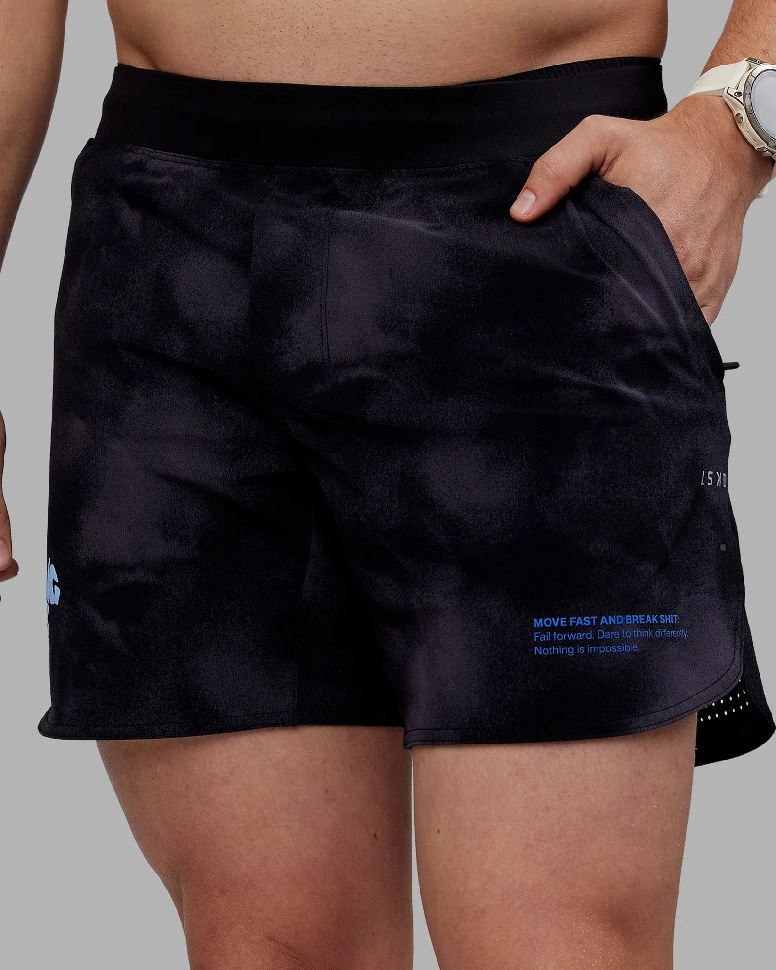 Lift 6" Short - Black Washed-Blue - Image 4