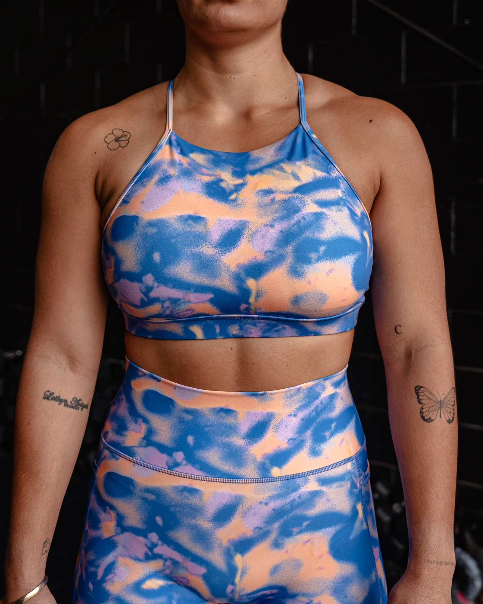 Lift High Neck Sports Bra - Apricot Mist - Image 6