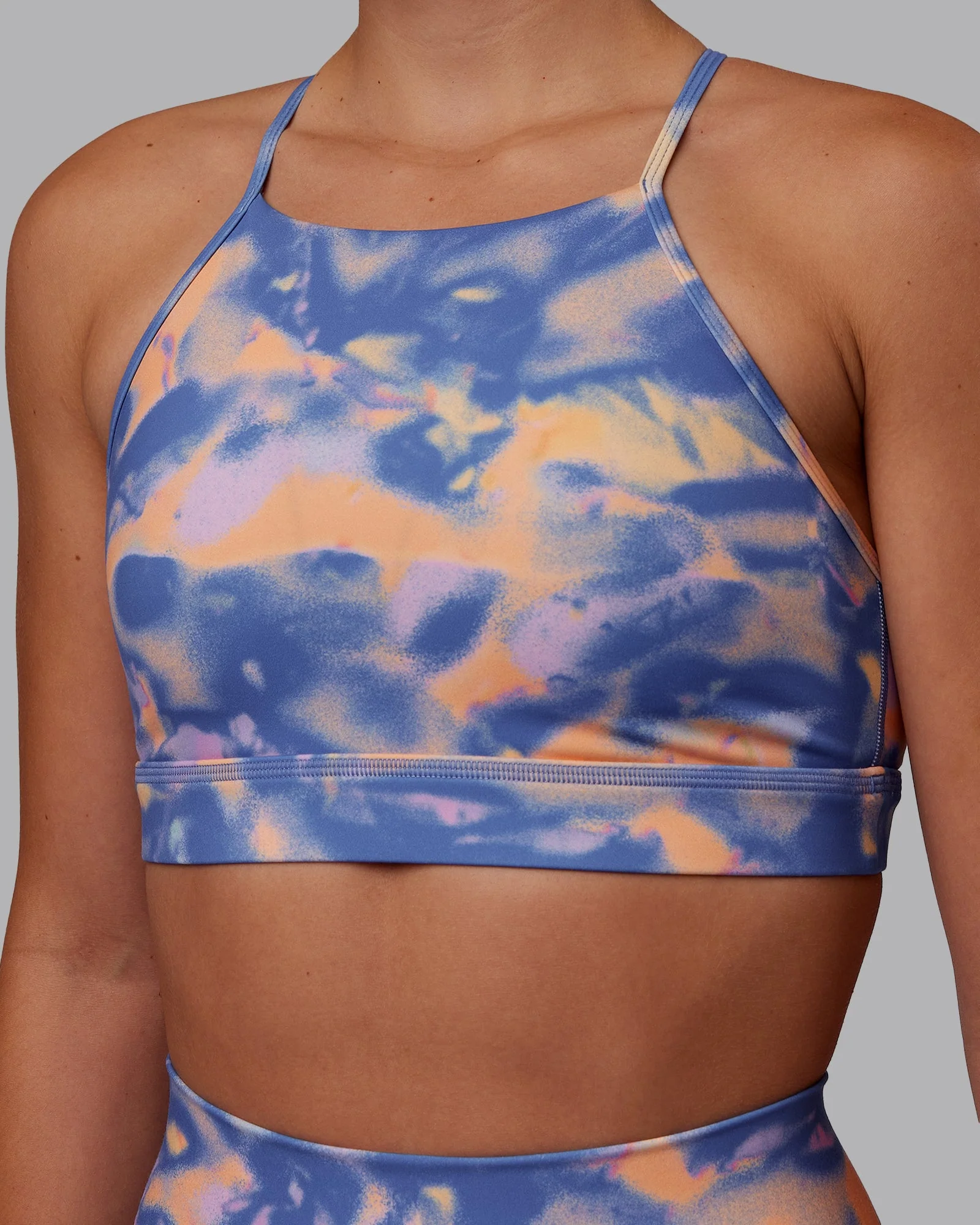 Lift High Neck Sports Bra - Apricot Mist - Image 7