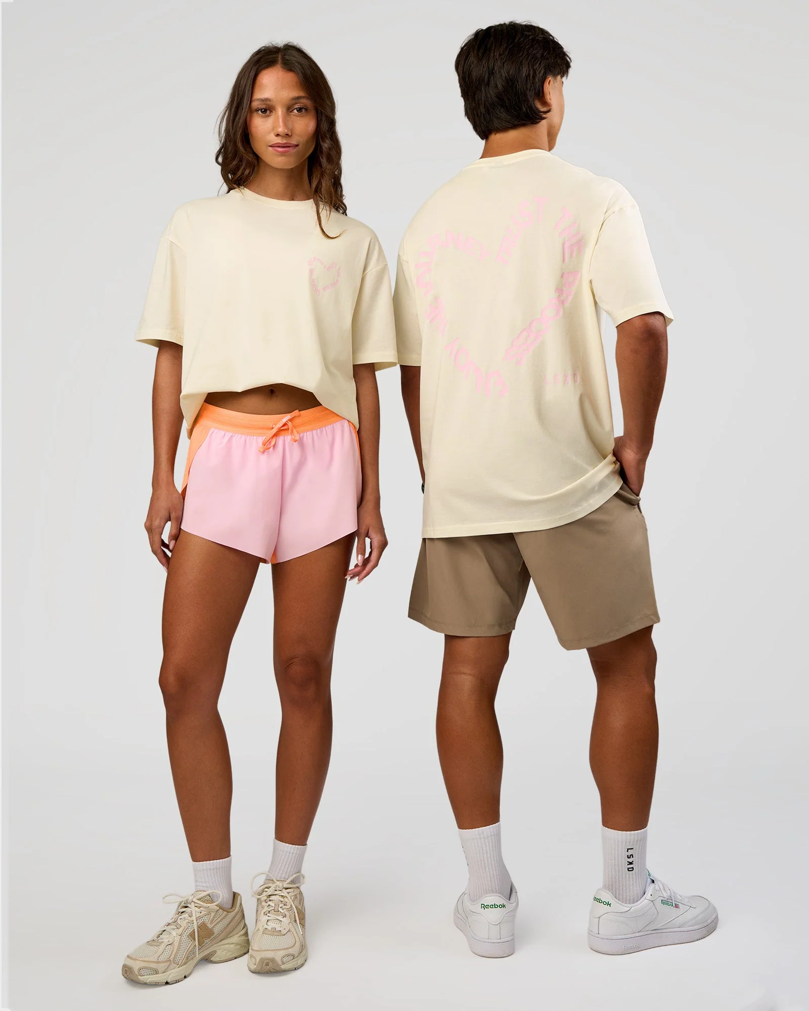Love The Process FLXCotton Oversize Tee - Off White-Marshmallow
