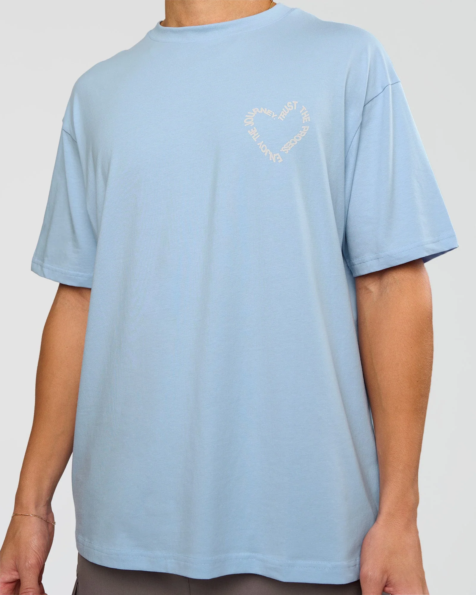 Love The Process FLXCotton Oversize Tee - Open Air-Off White - Image 7