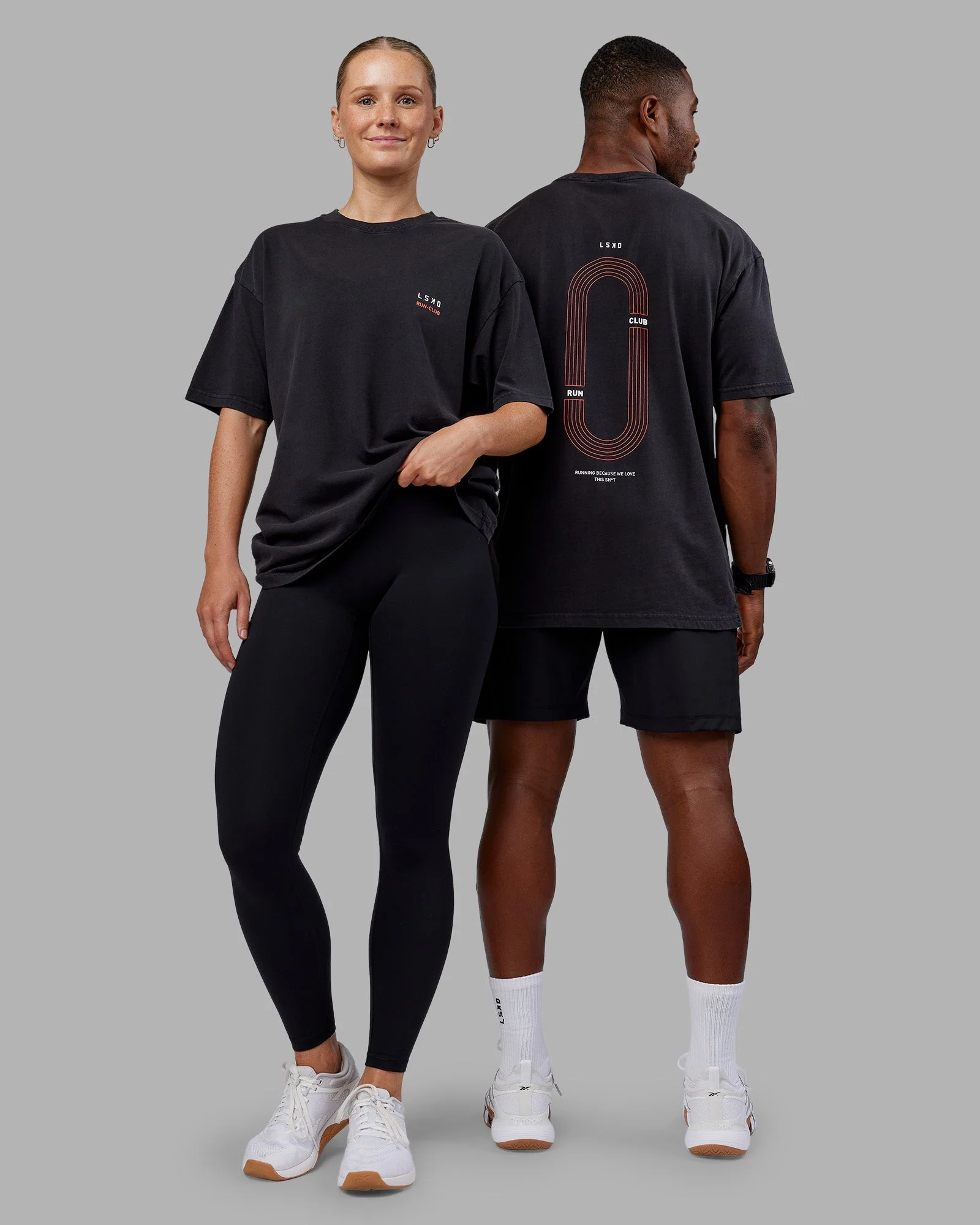 Love this S**t Washed Heavyweight Oversized Tee - Washed Black-Ultra Orange