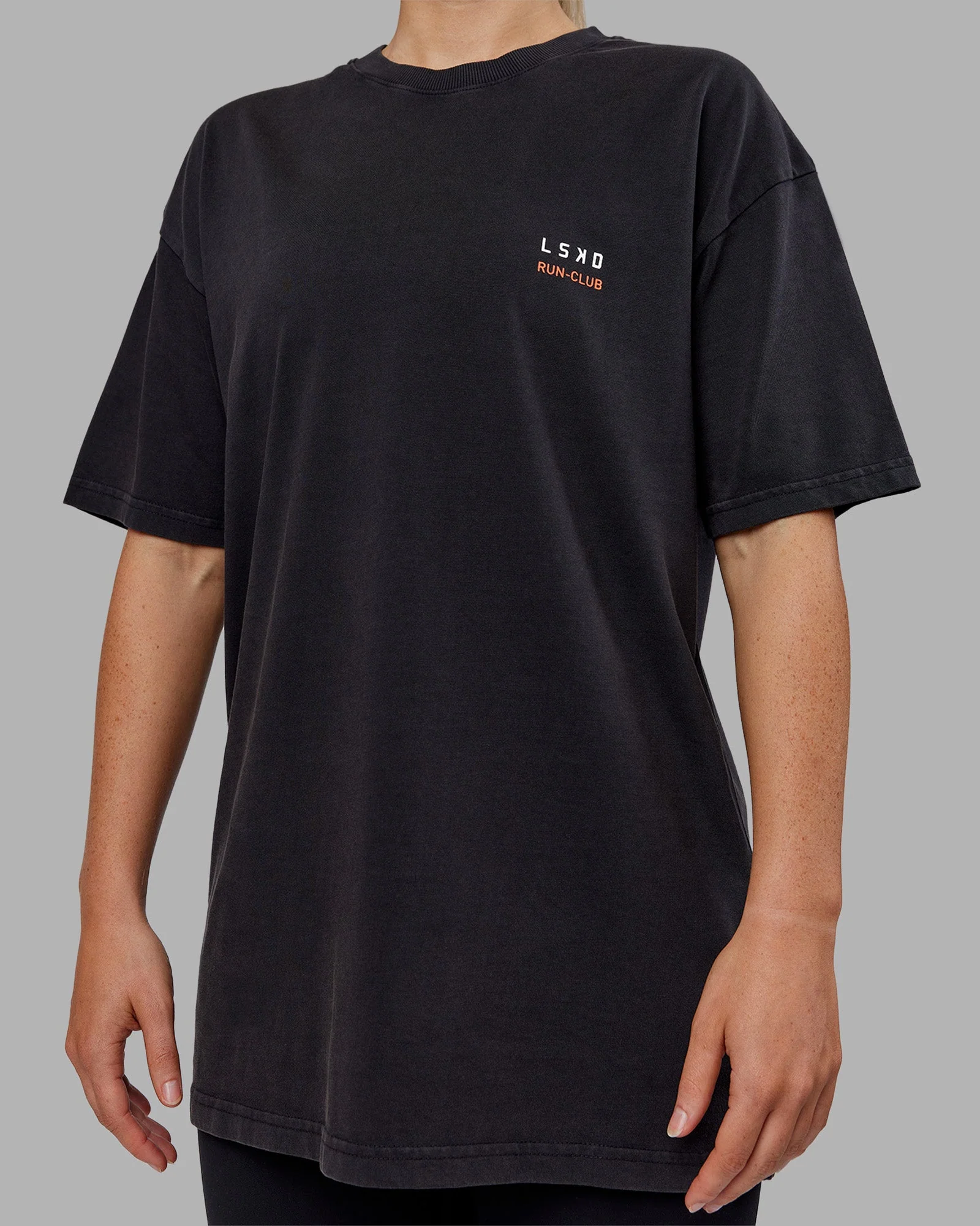 Love this S**t Washed Heavyweight Oversized Tee - Washed Black-Ultra Orange - Image 10