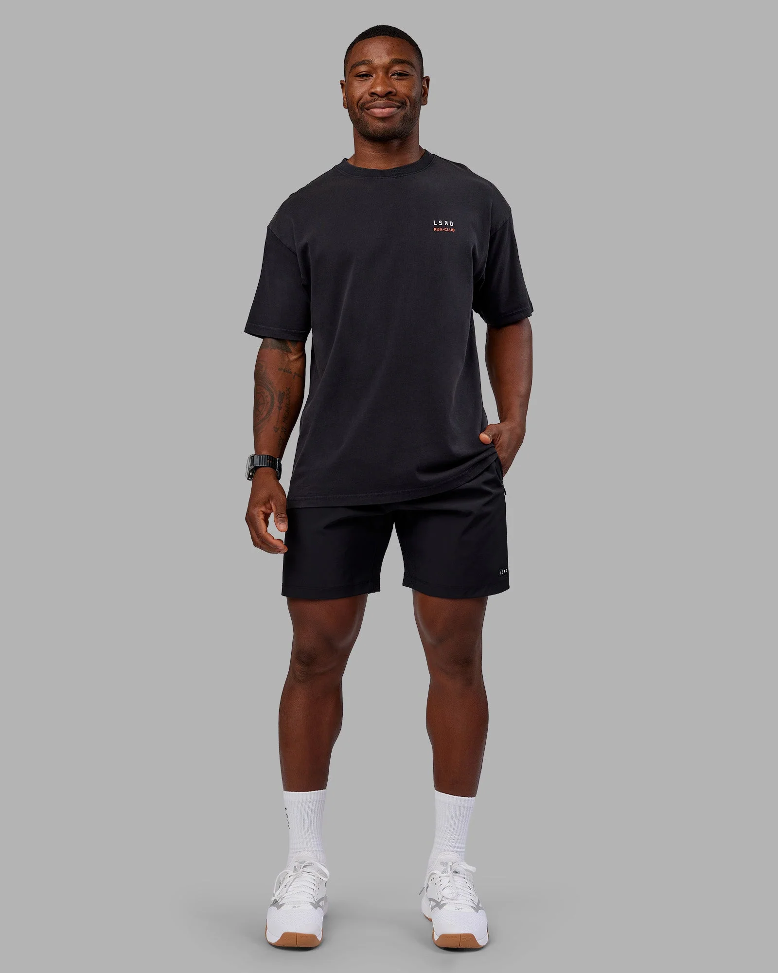 Love this S**t Washed Heavyweight Oversized Tee - Washed Black-Ultra Orange - Image 7