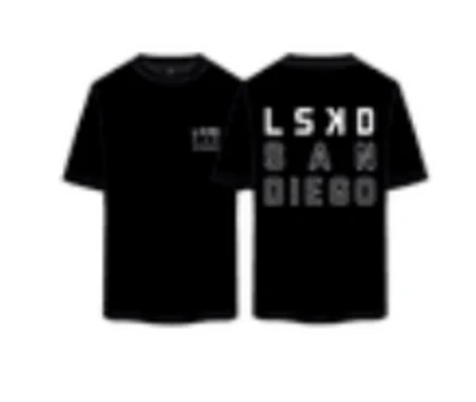 LSKD San Diego Oversize Tee - Black