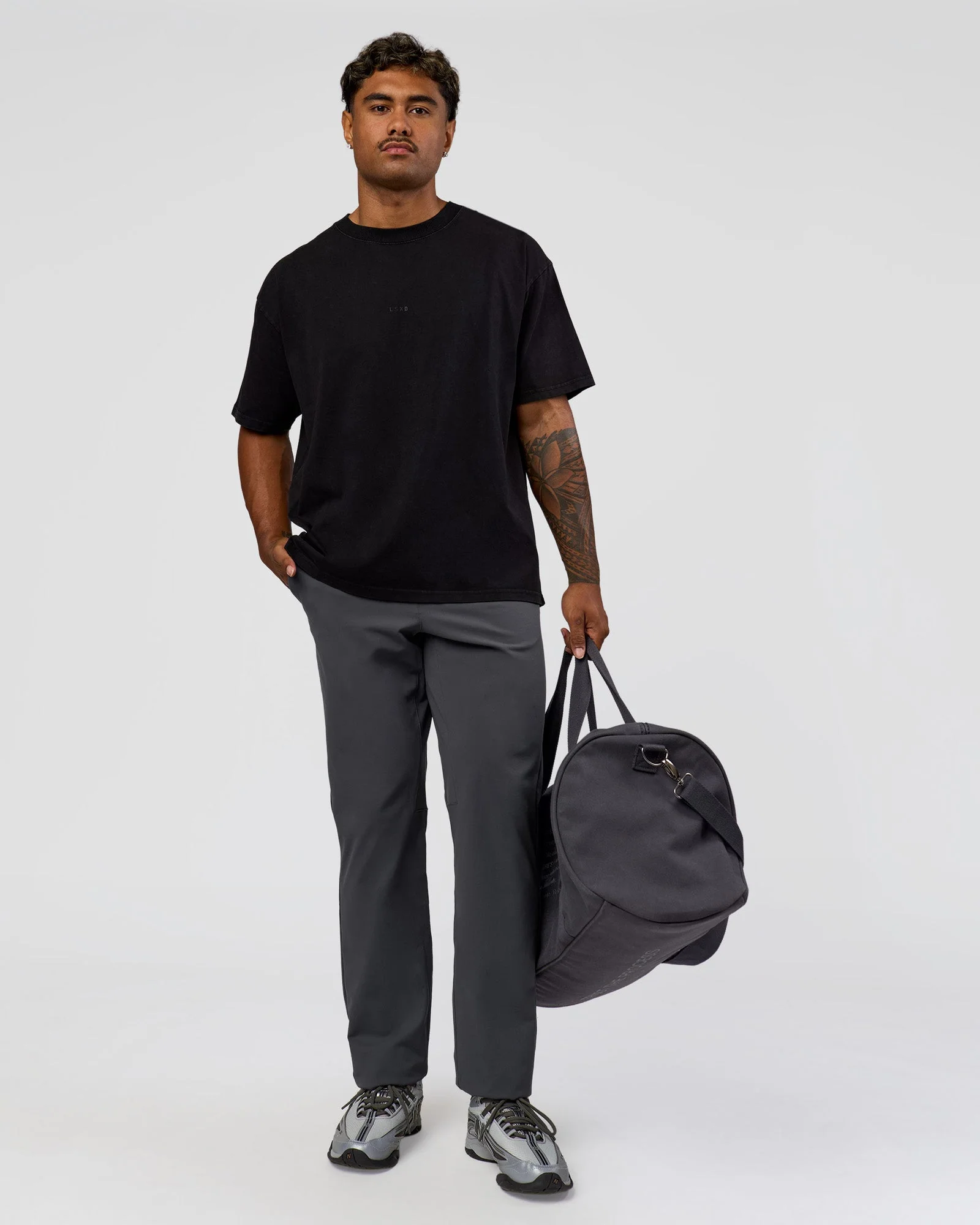 Memory In Motion Heavyweight Oversized Tee - Black Washed - Image 6