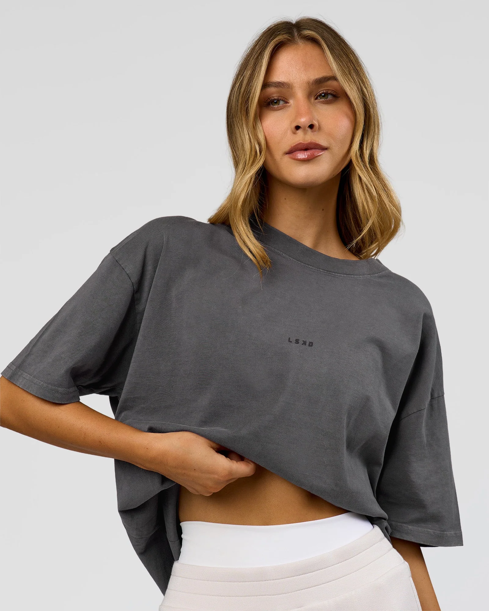 Memory In Motion Heavyweight Oversized Tee - Dark Storm Washed - Image 5